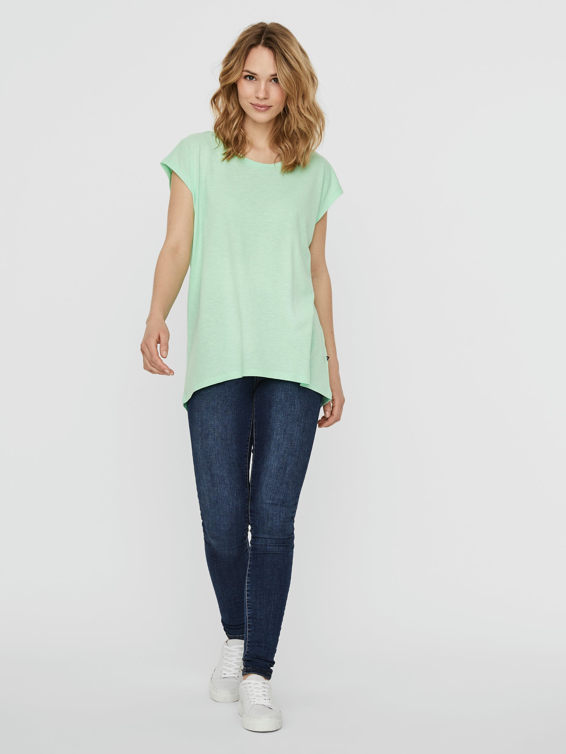 Noisy May t-shirt oversize loose col rond