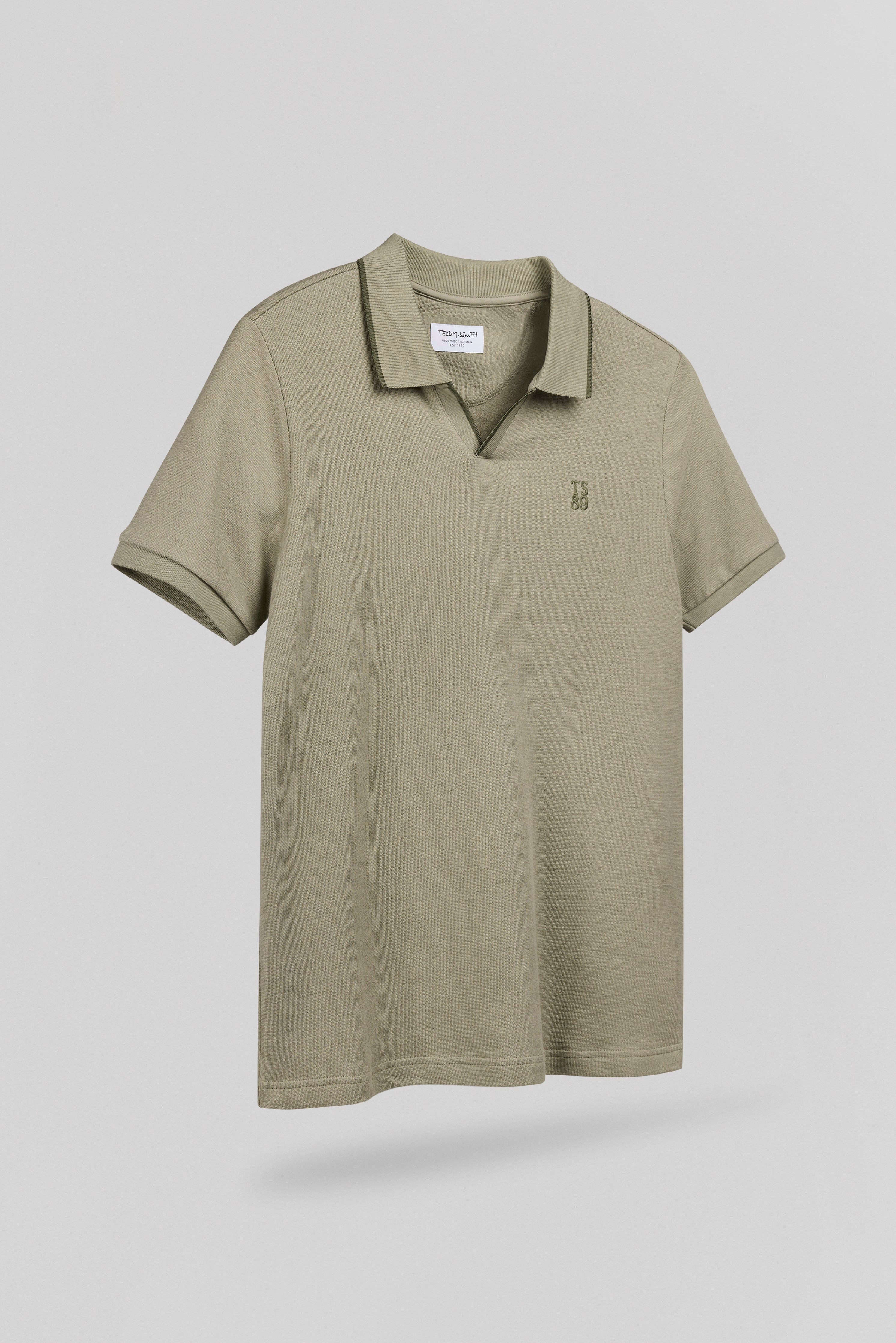 Teddy Smith P-Soner polo éponge homme bleach kaki coton
