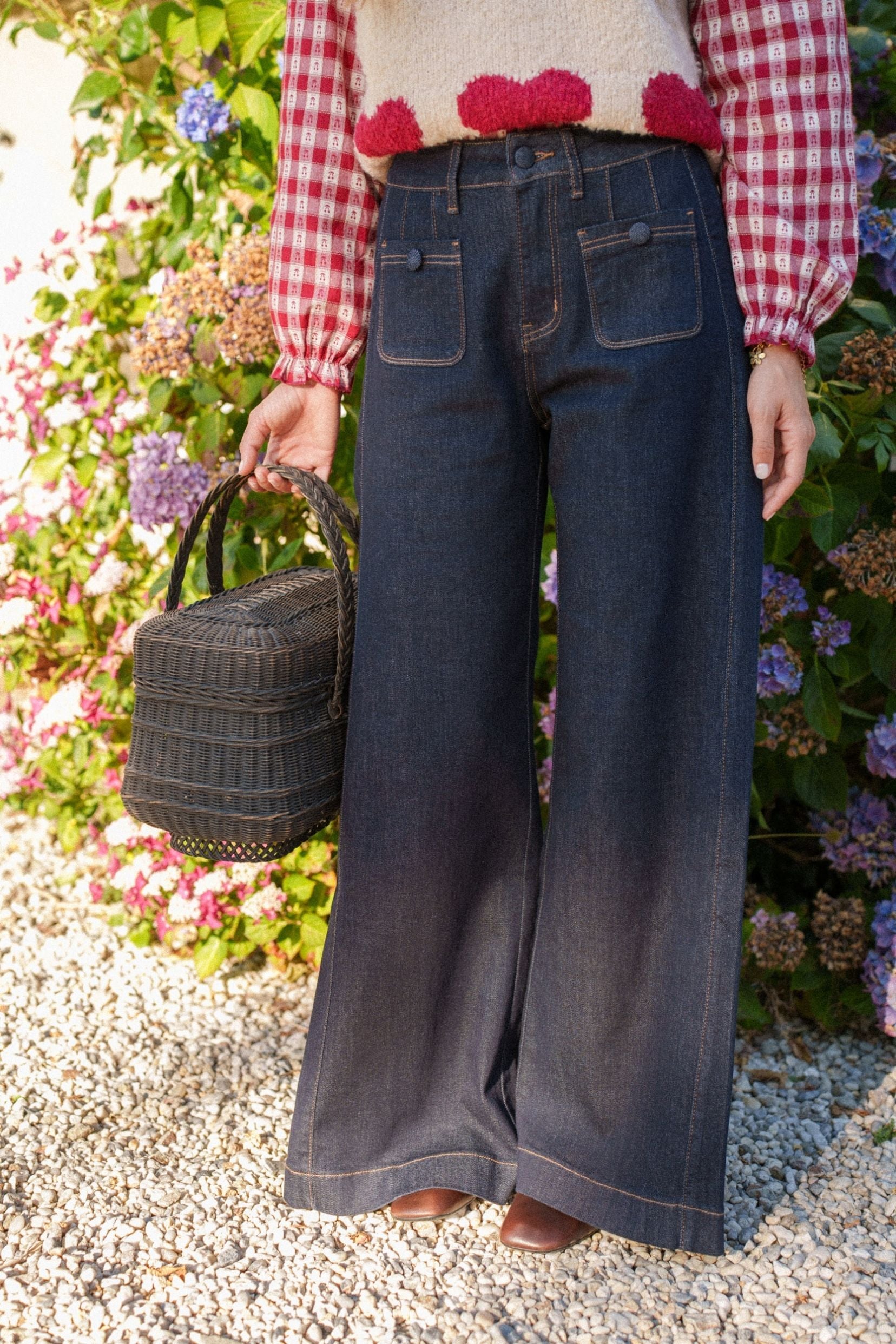 Maison Onado Axel jean wide leg brut workwear