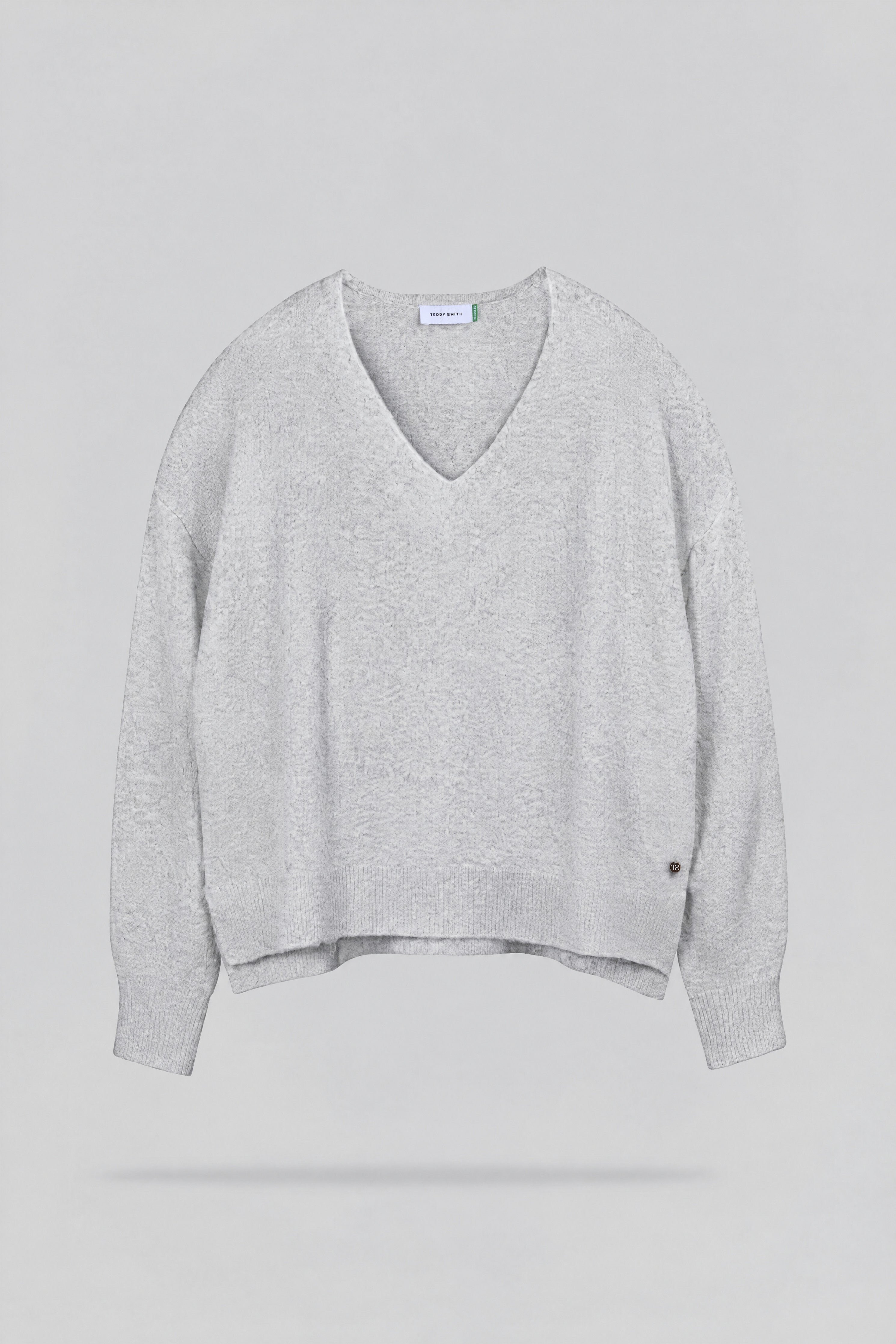 Teddy Smith P-Billie pull gris chiné femme laine
