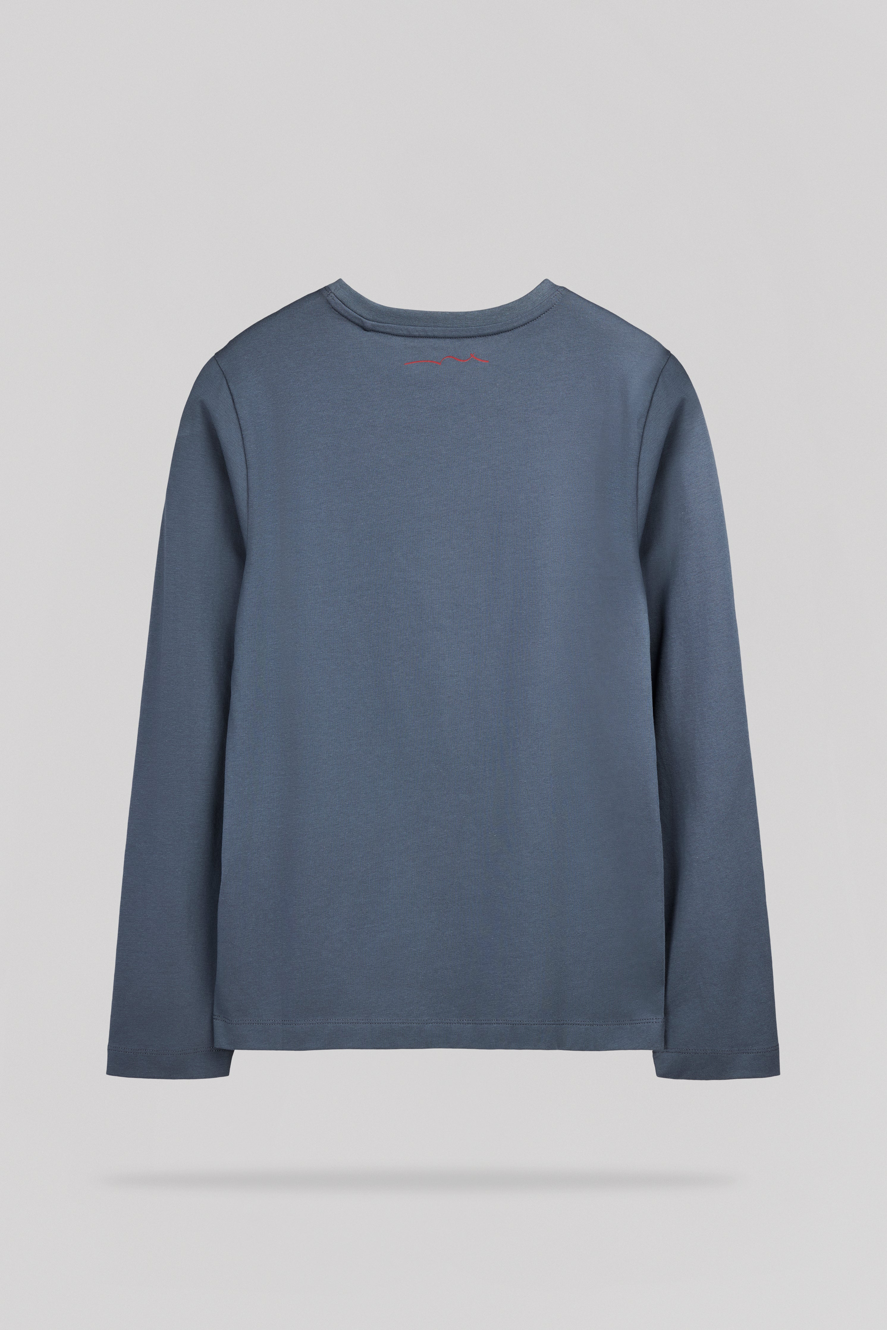 Teddy Smith T-Company ML JR t-shirt garçon gris météore