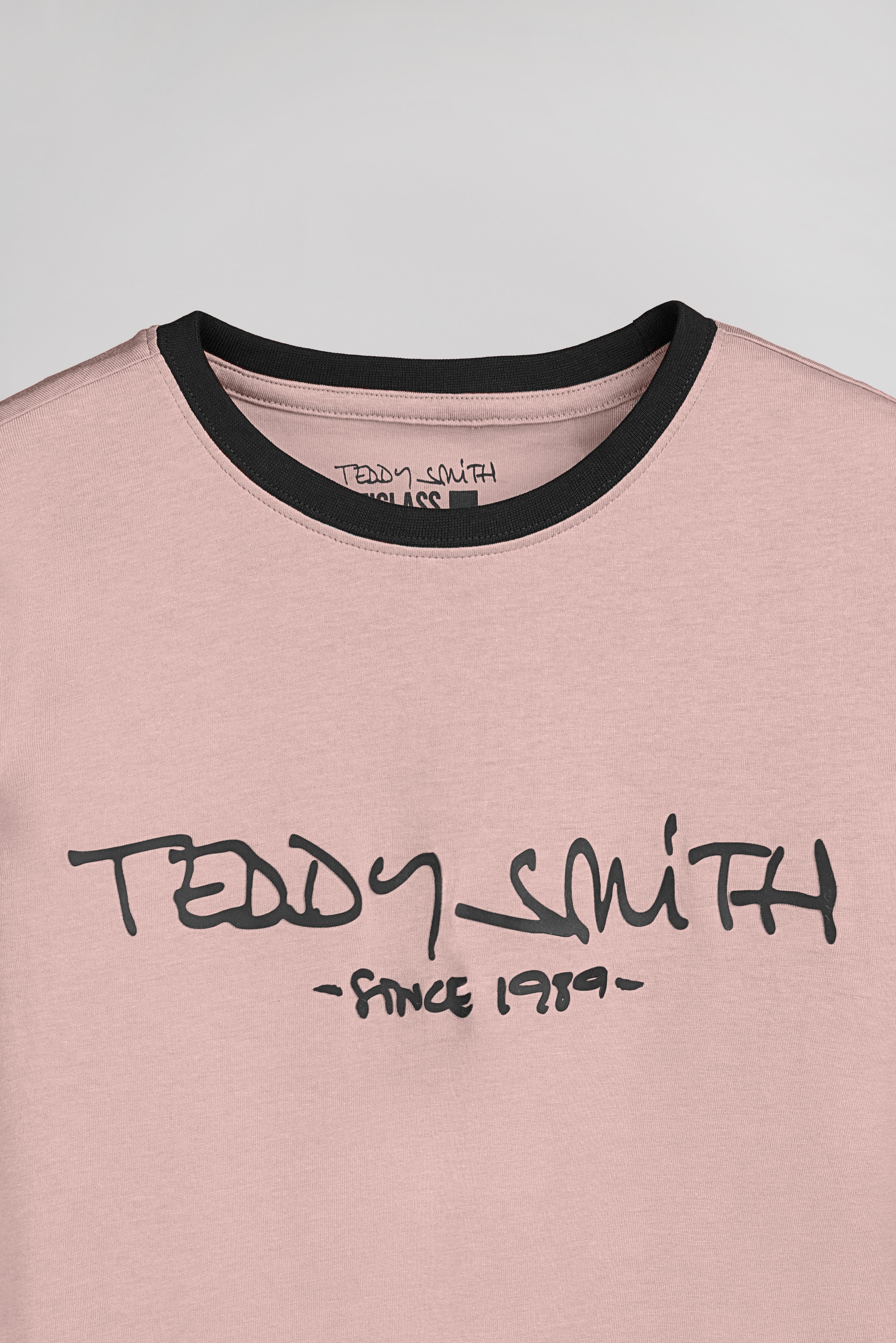 Teddy Smith Ticlass MC t-shirt rose coton