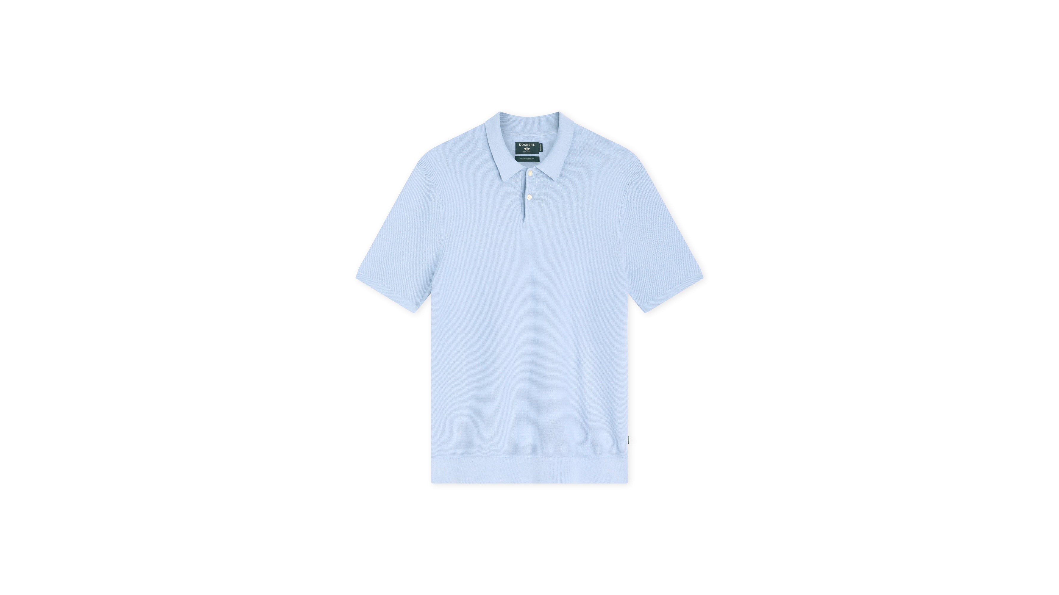 Dockers polo maille regular bleu