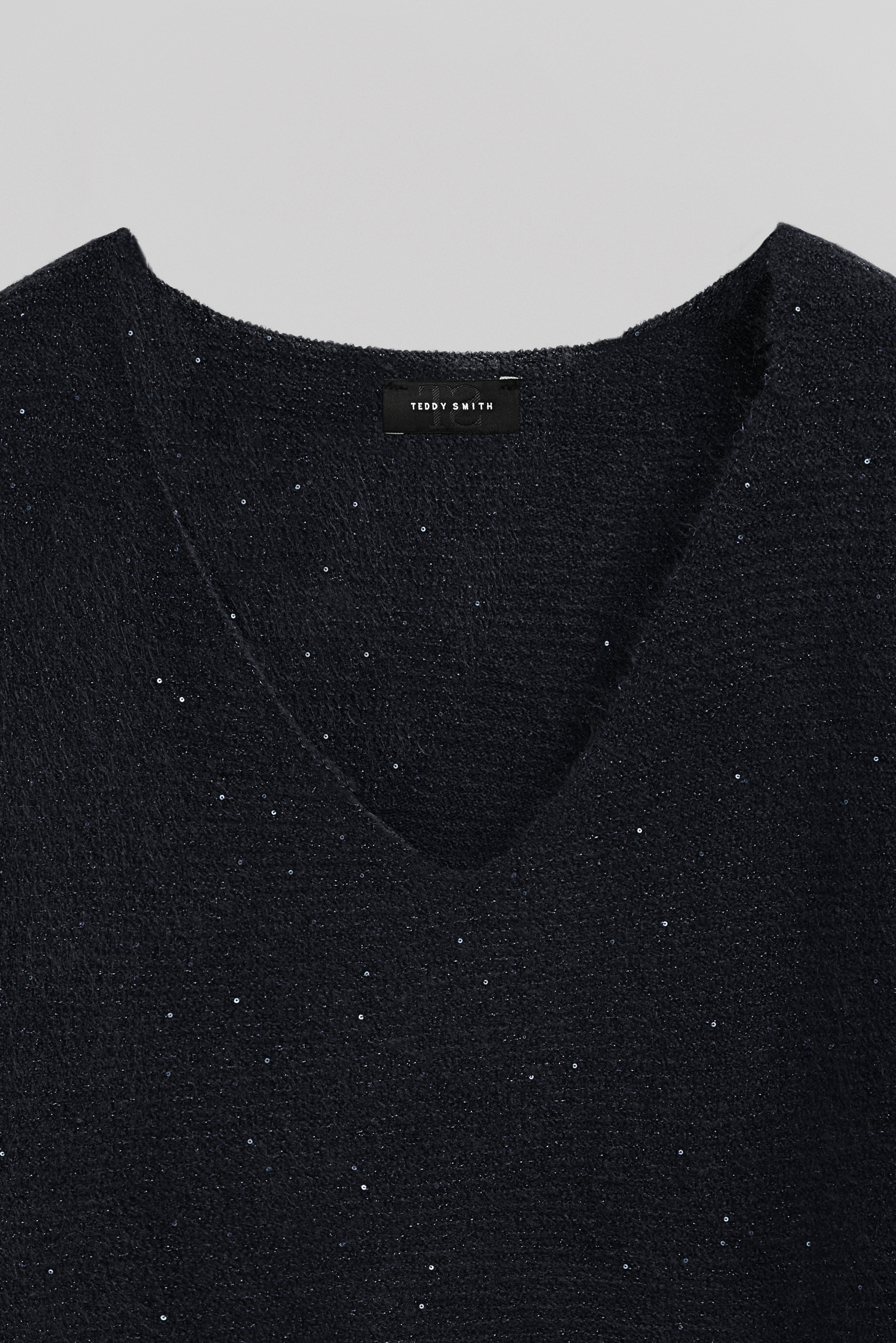 Teddy Smith P-Rachel pull femme navy col V