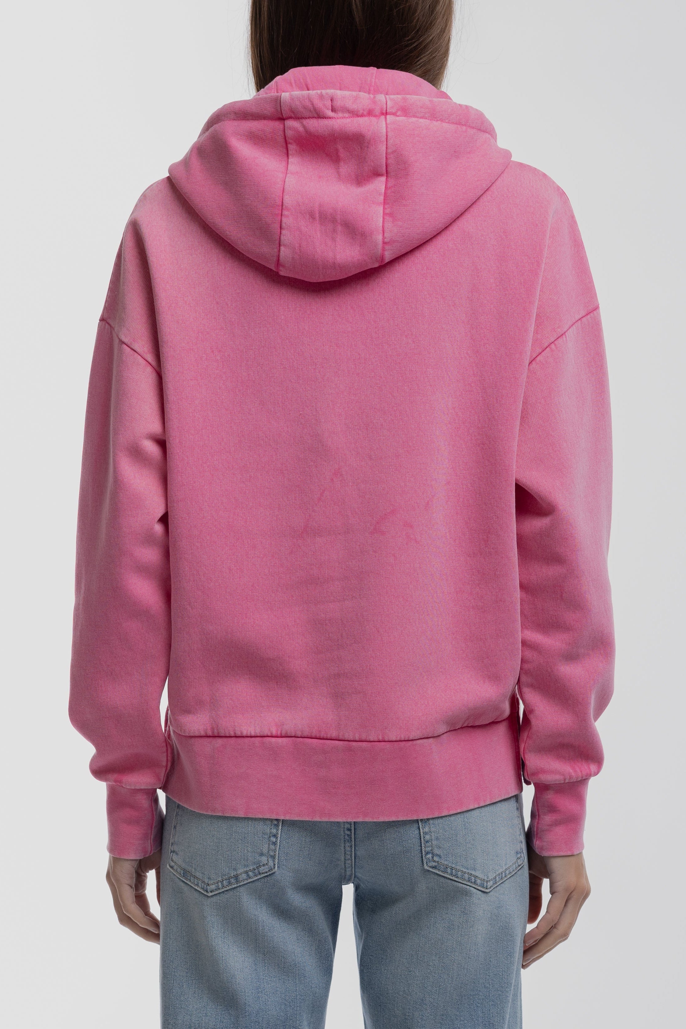 Teddy Smith S-Paillette sweat capuche Bubble Pink femme molleton