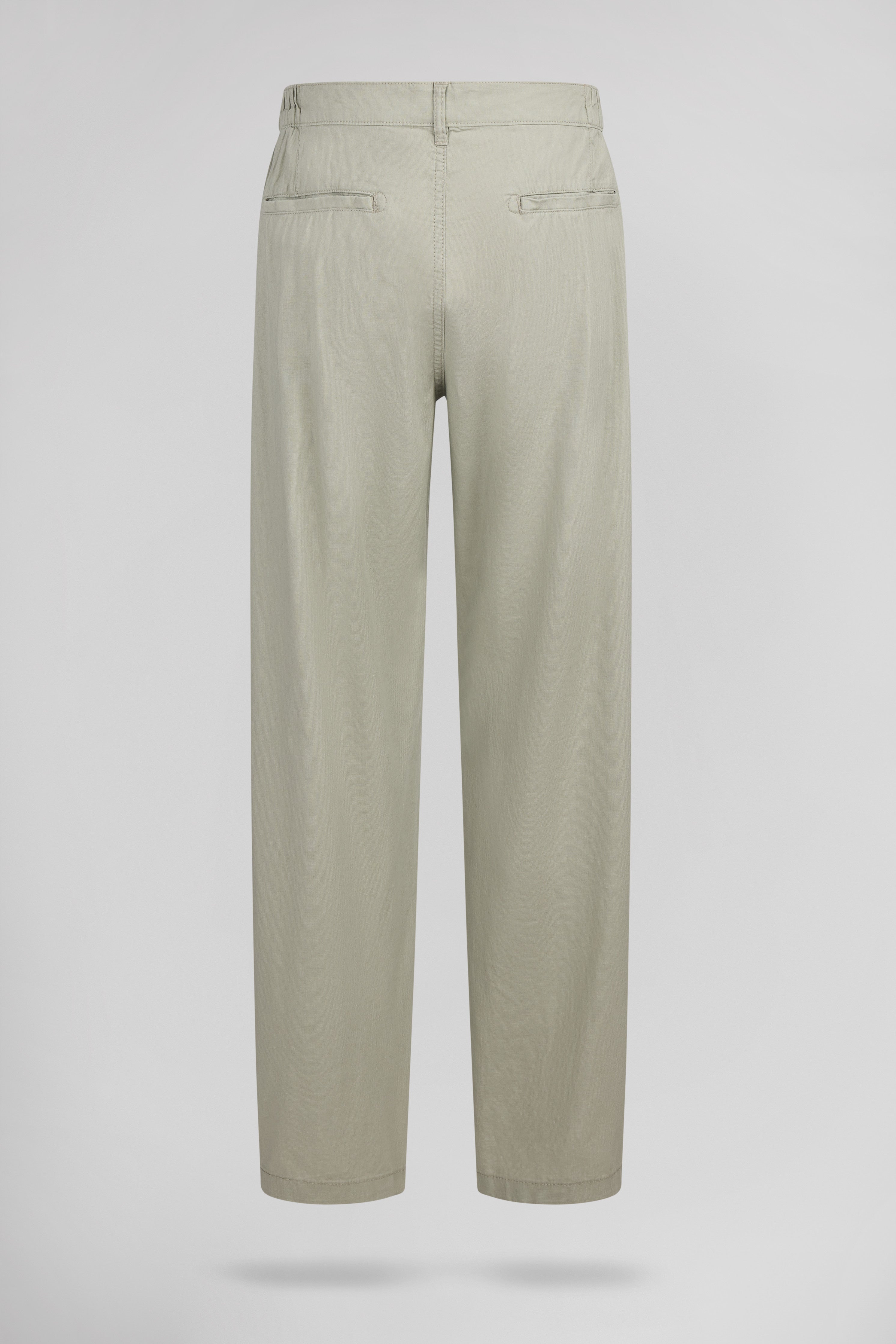 Teddy Smith P-Linen Chino pantalon homme kaki lin