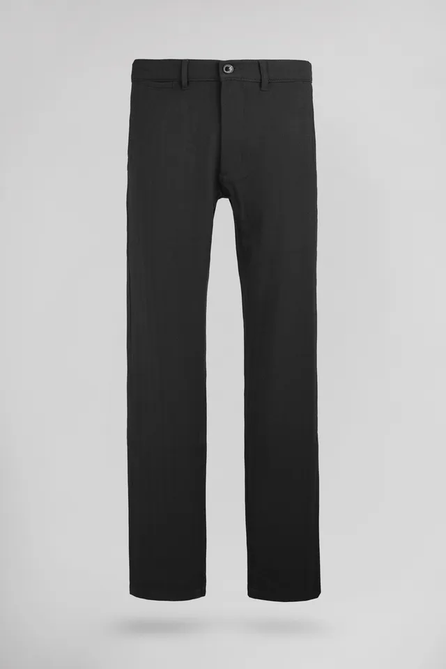 Teddy Smith Pallas Chino HE chino slim mélange black chevron