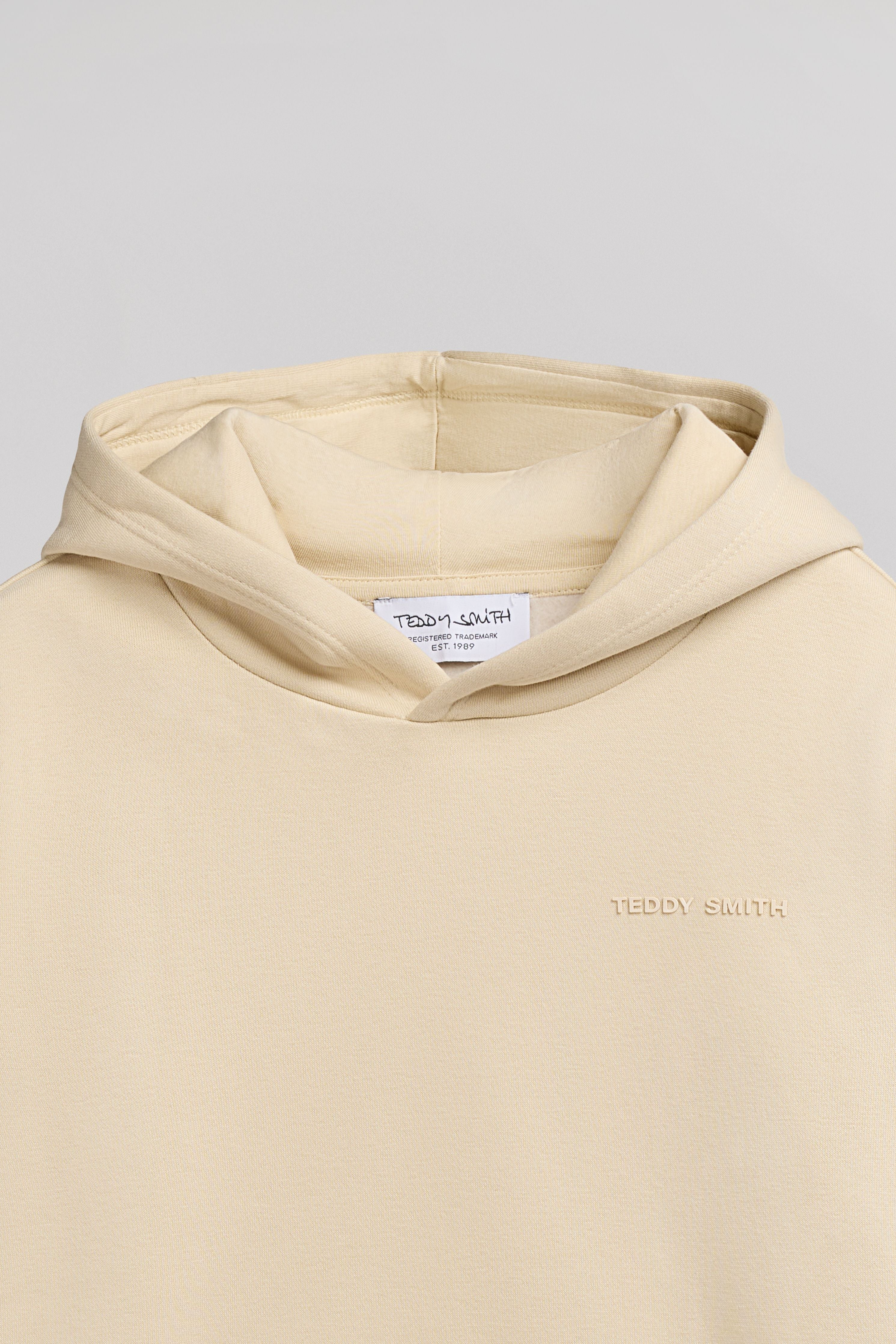 Teddy Smith S-Nark Hoody JR sweat garçon beige clair
