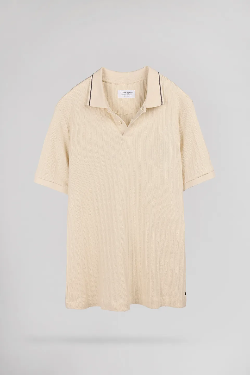 Teddy Smith P-Drice MC polo cream jacquard coton