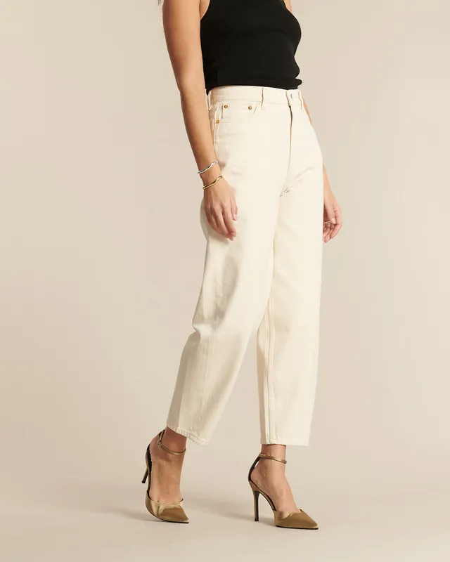 Labdip Jemma jean ballon femme écru taille 30 coton