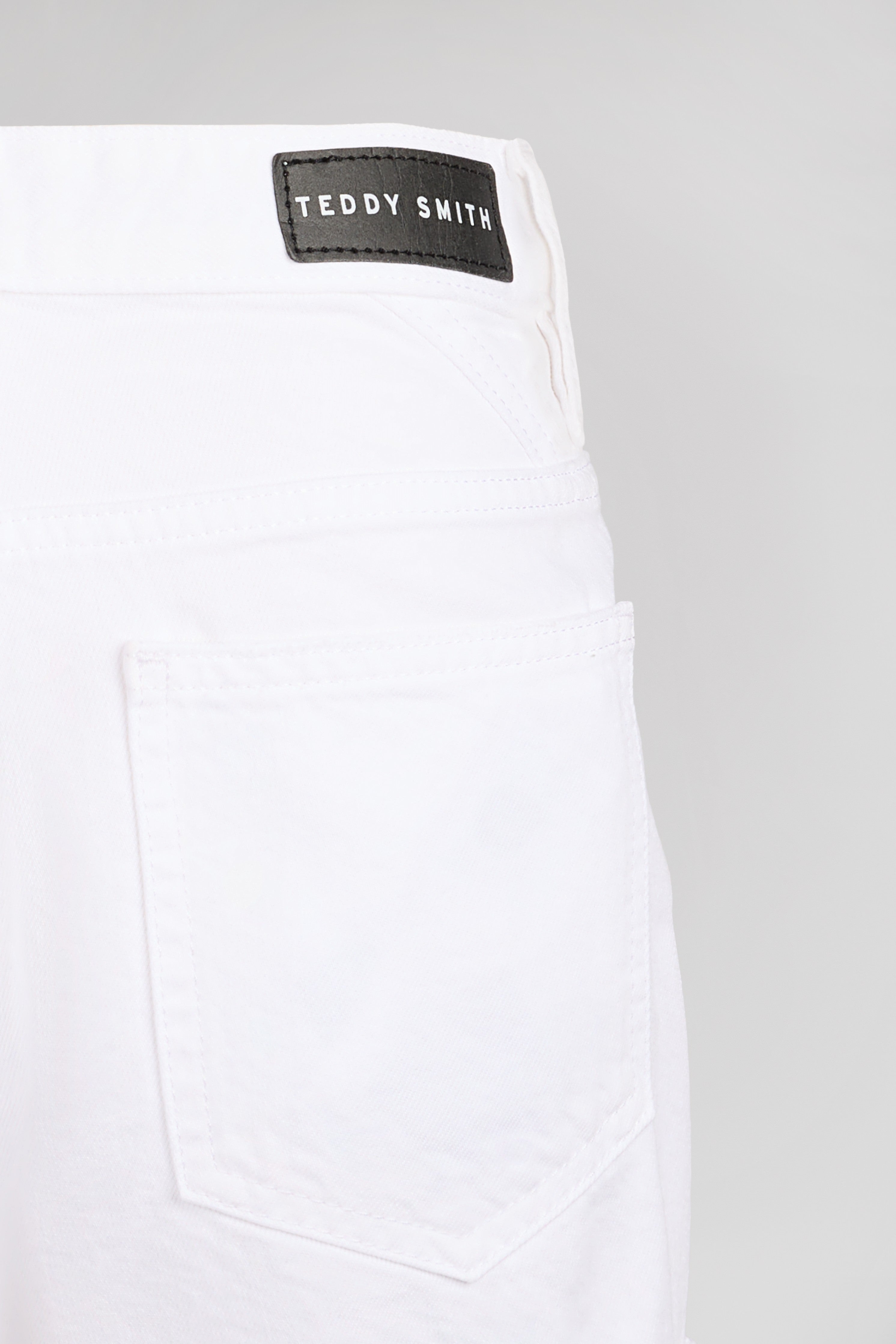 Teddy Smith S-Lucy SH JR short denim blanc fille