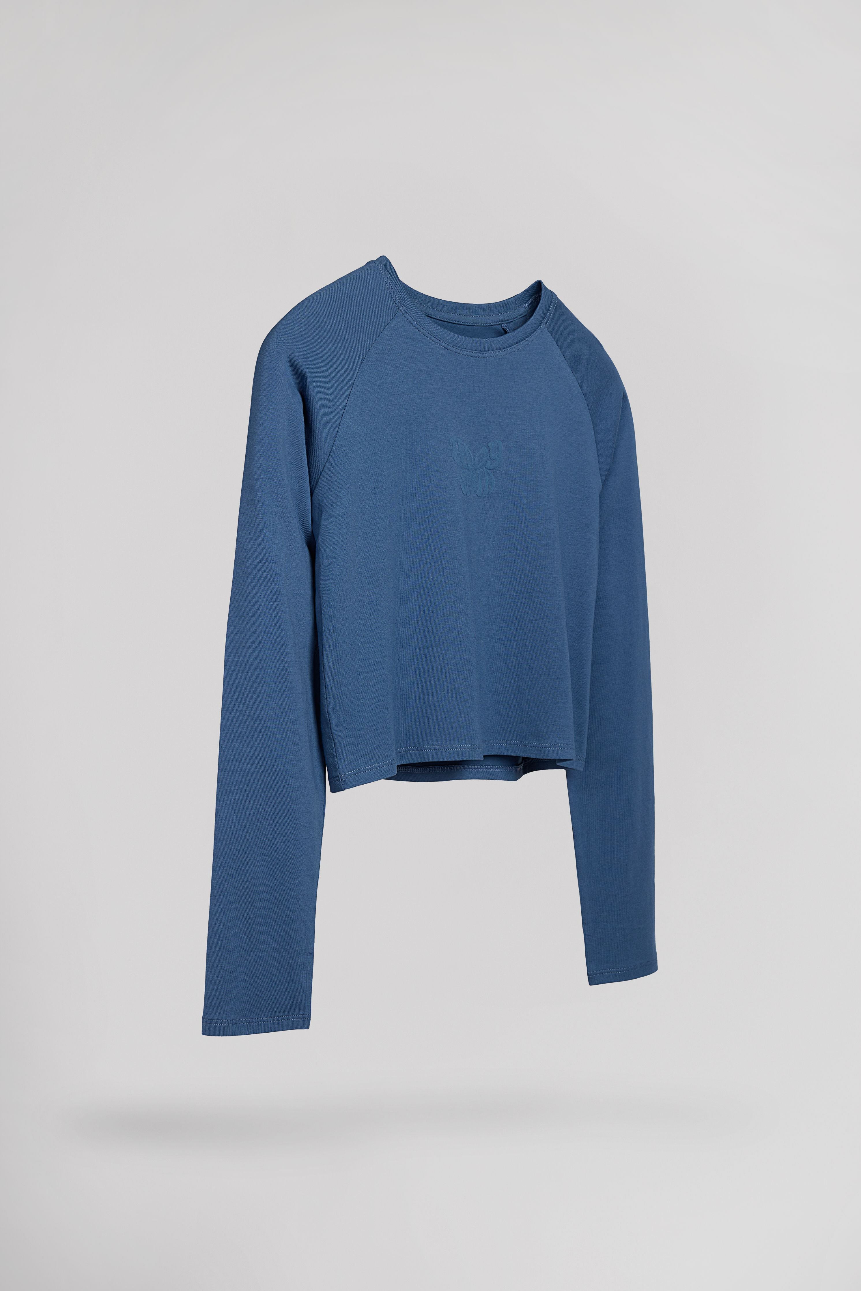 Teddy Smith T-Ody ML JR t-shirt indigo fille manches longues