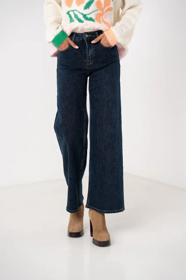 Maison Onado Garancia jean wide leg flare taille haute