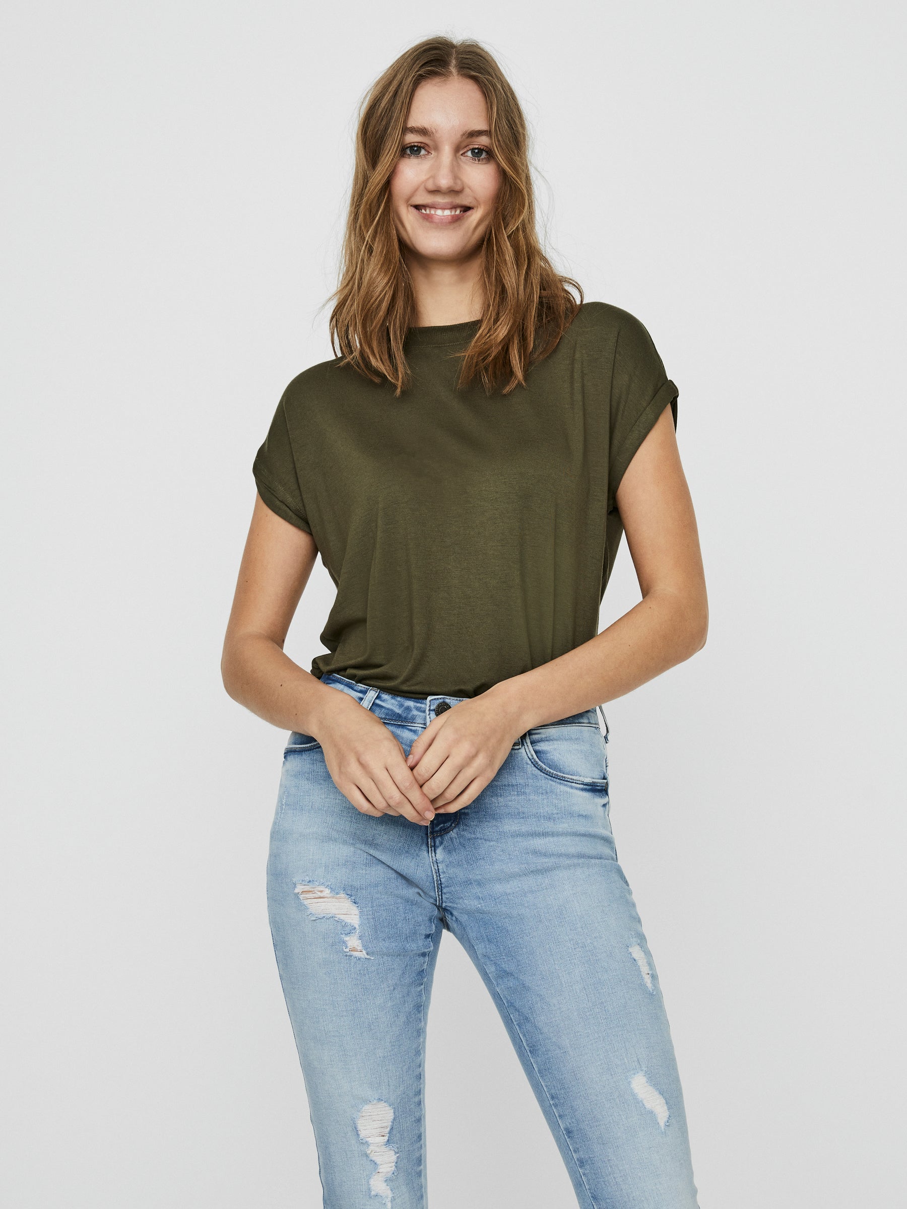 Noisy May t-shirt col rond viscose stretch 60 cm