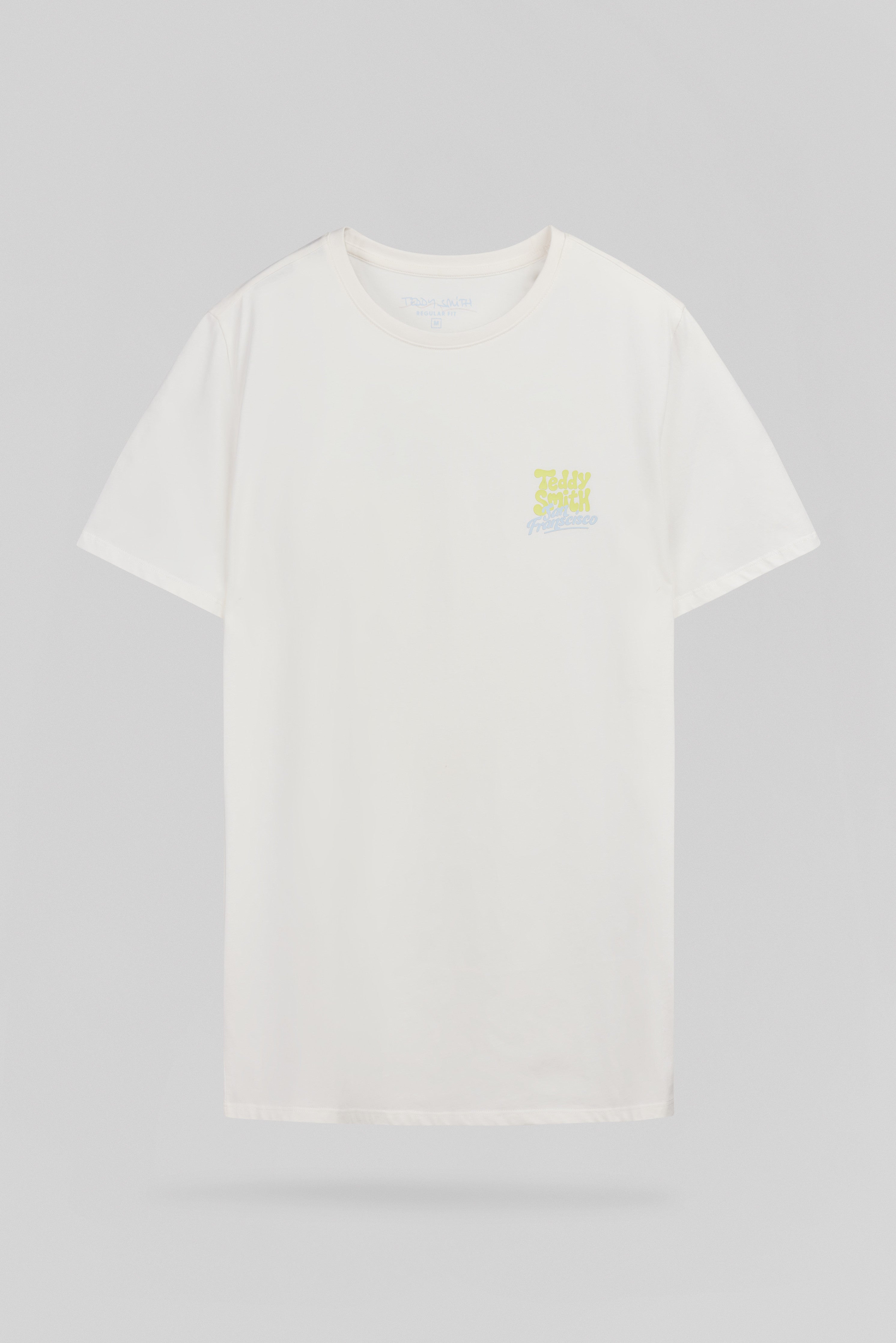 Teddy Smith T-Frans MC Middle White t-shirt homme blanc imprimé