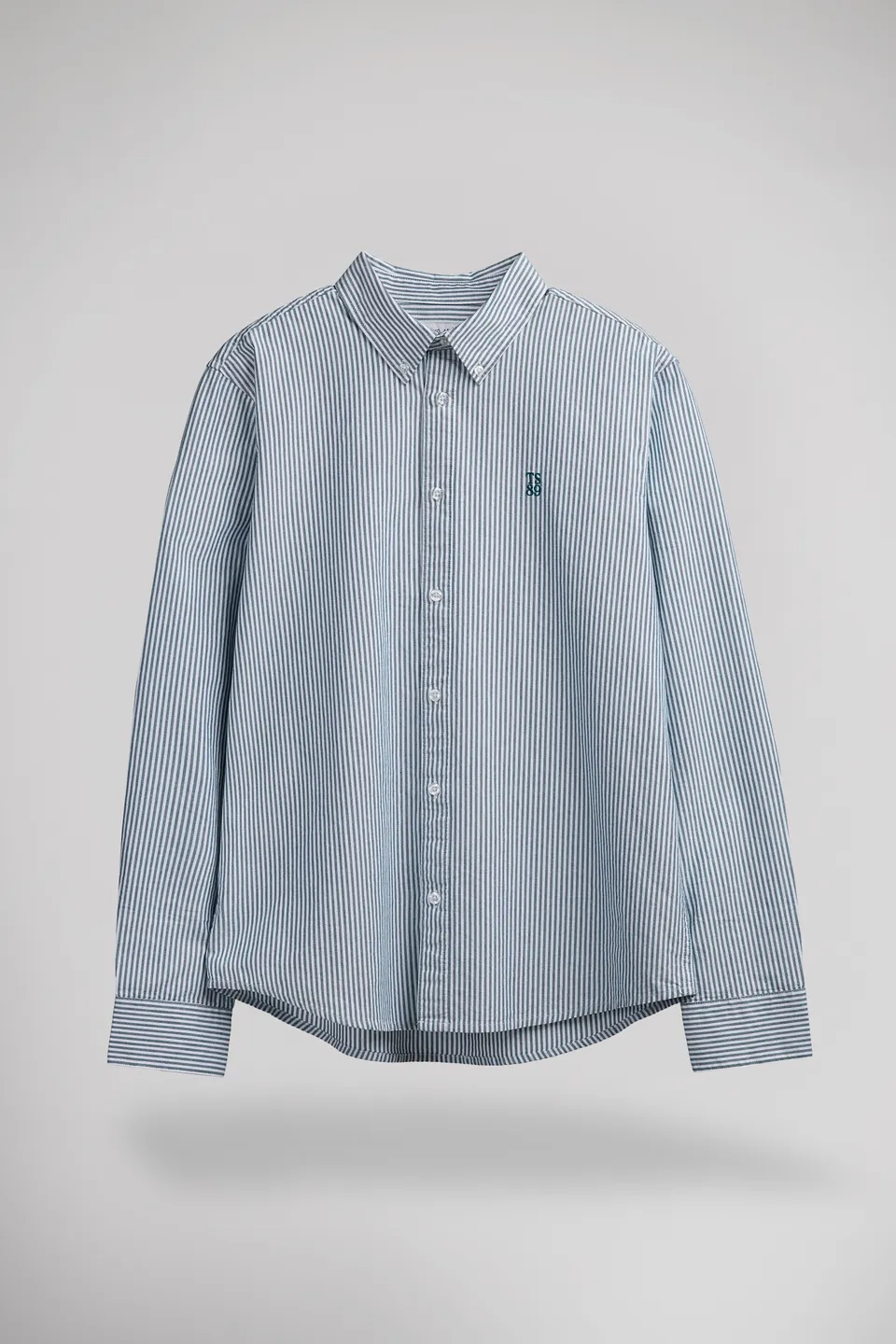 Teddy Smith C-Stanley ML chemise rayures dark emerald oxford