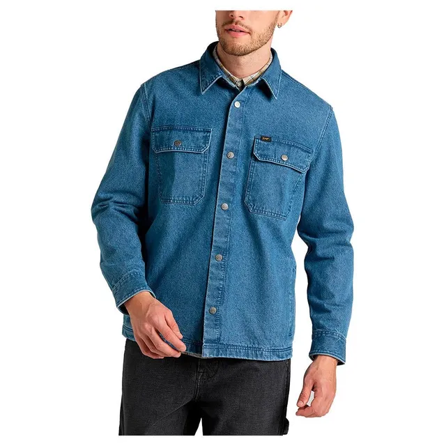 Lee Workwear t-shirt homme marine manches longues