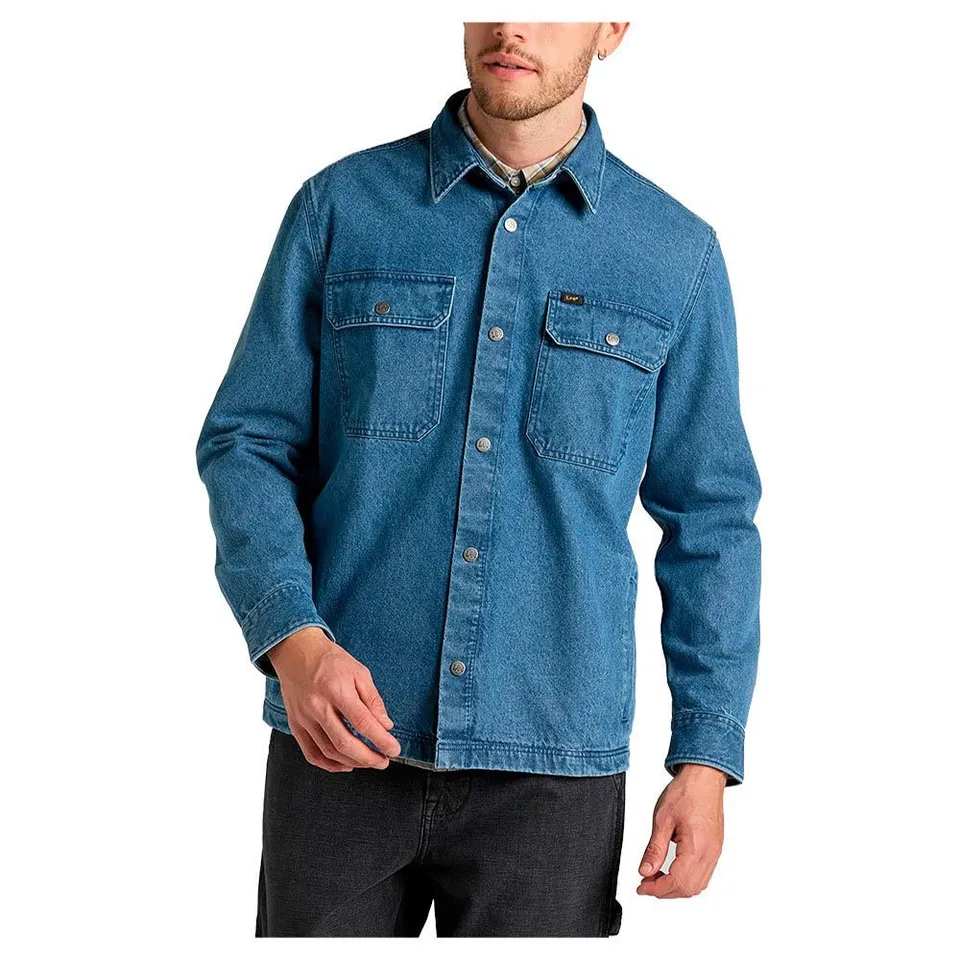 Lee Workwear t-shirt homme marine manches longues