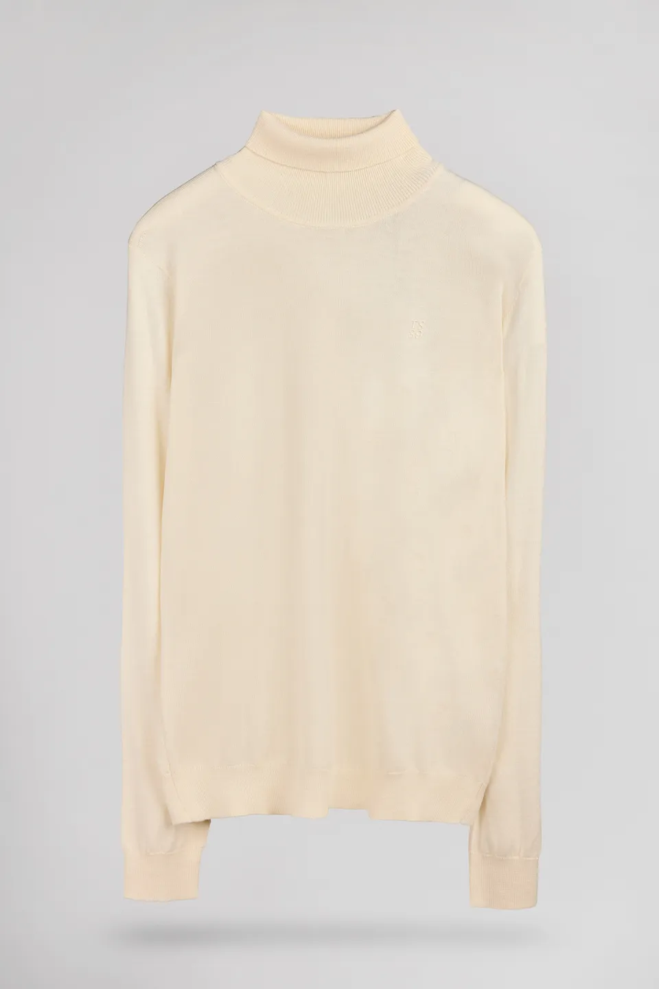 Teddy Smith P-Marcellus pull col roulé crème ajusté