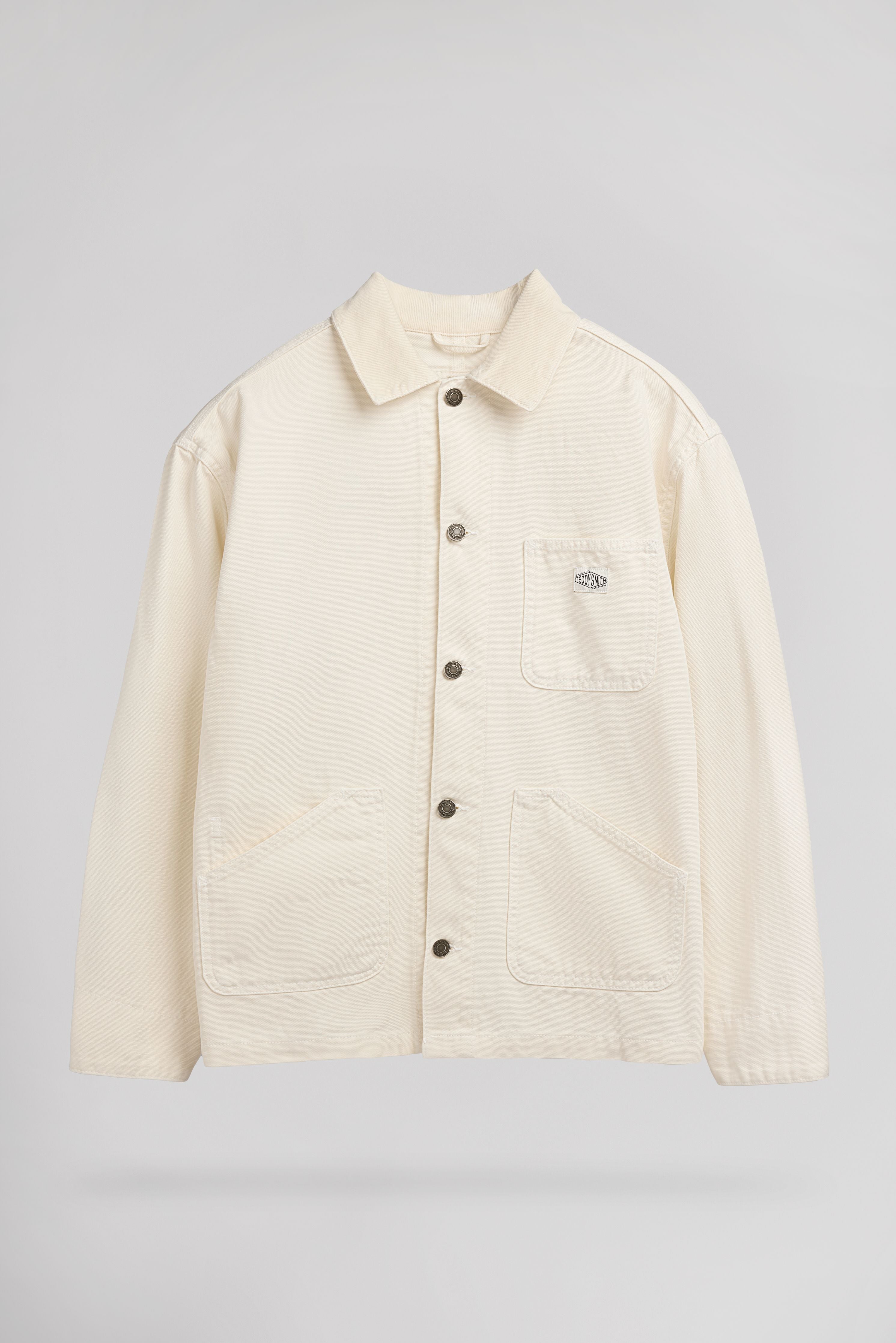 Teddy Smith V-Smile Middle White veste worker blanche