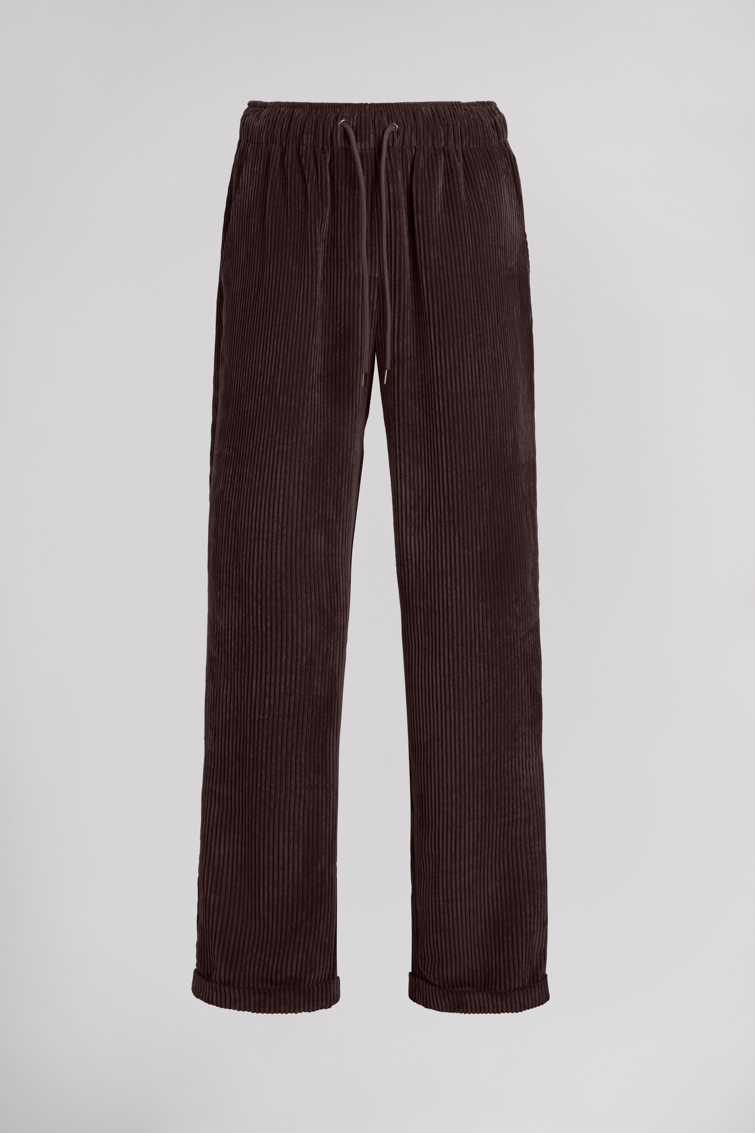 Teddy Smith Velours pantalon velours marron foncé femme