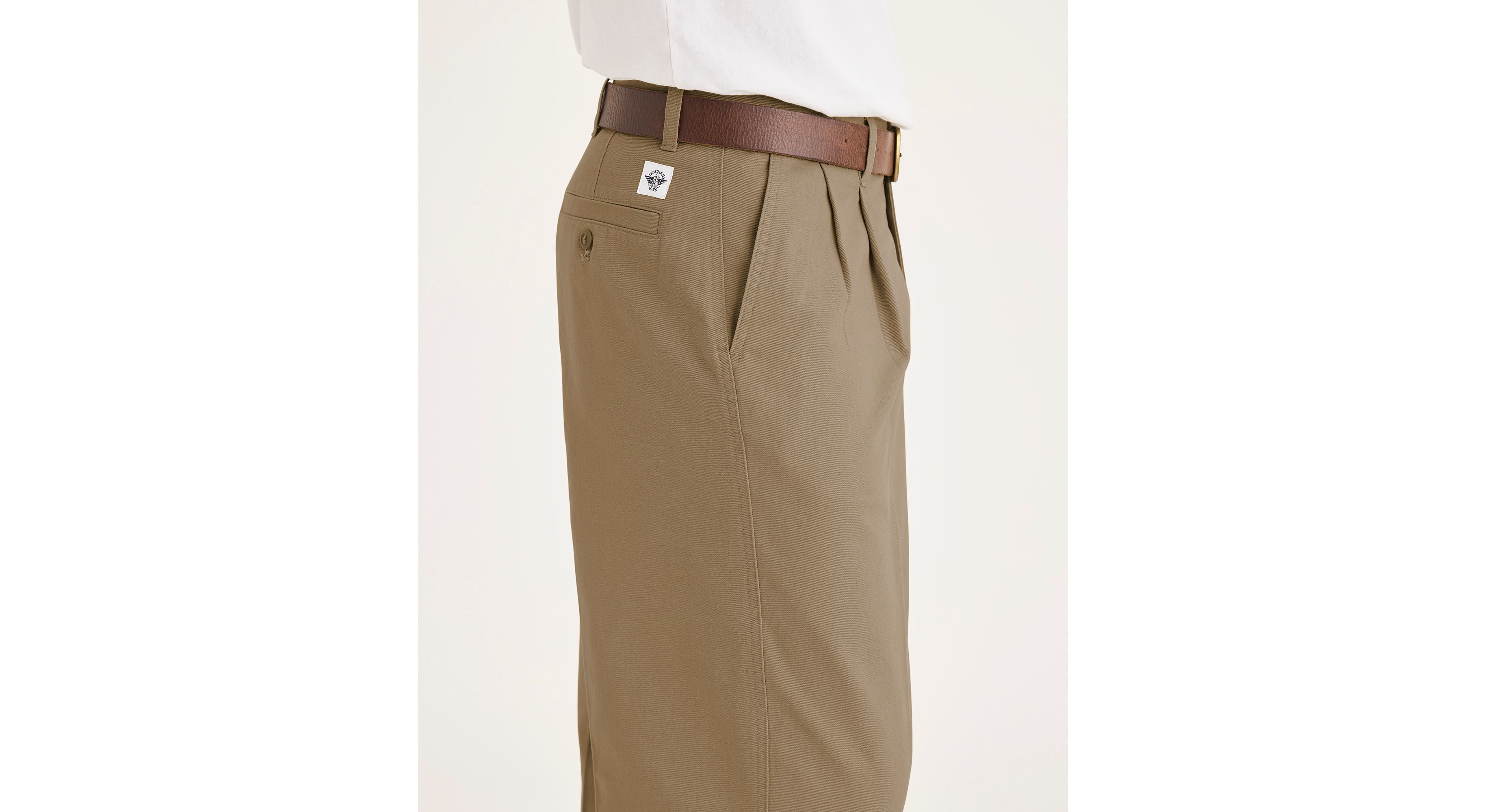 Dockers Eighty-Six Original chino beige plissé large