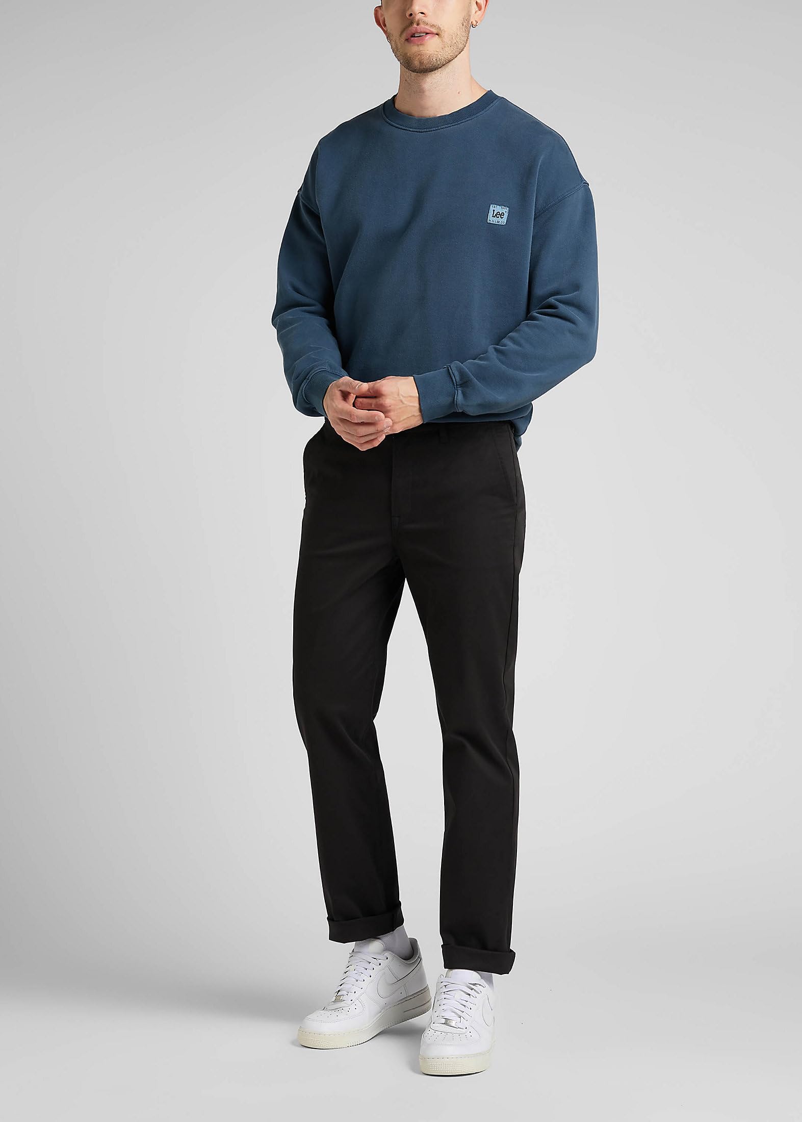 Lee Regular Chino pantalon chino noir coupe droite