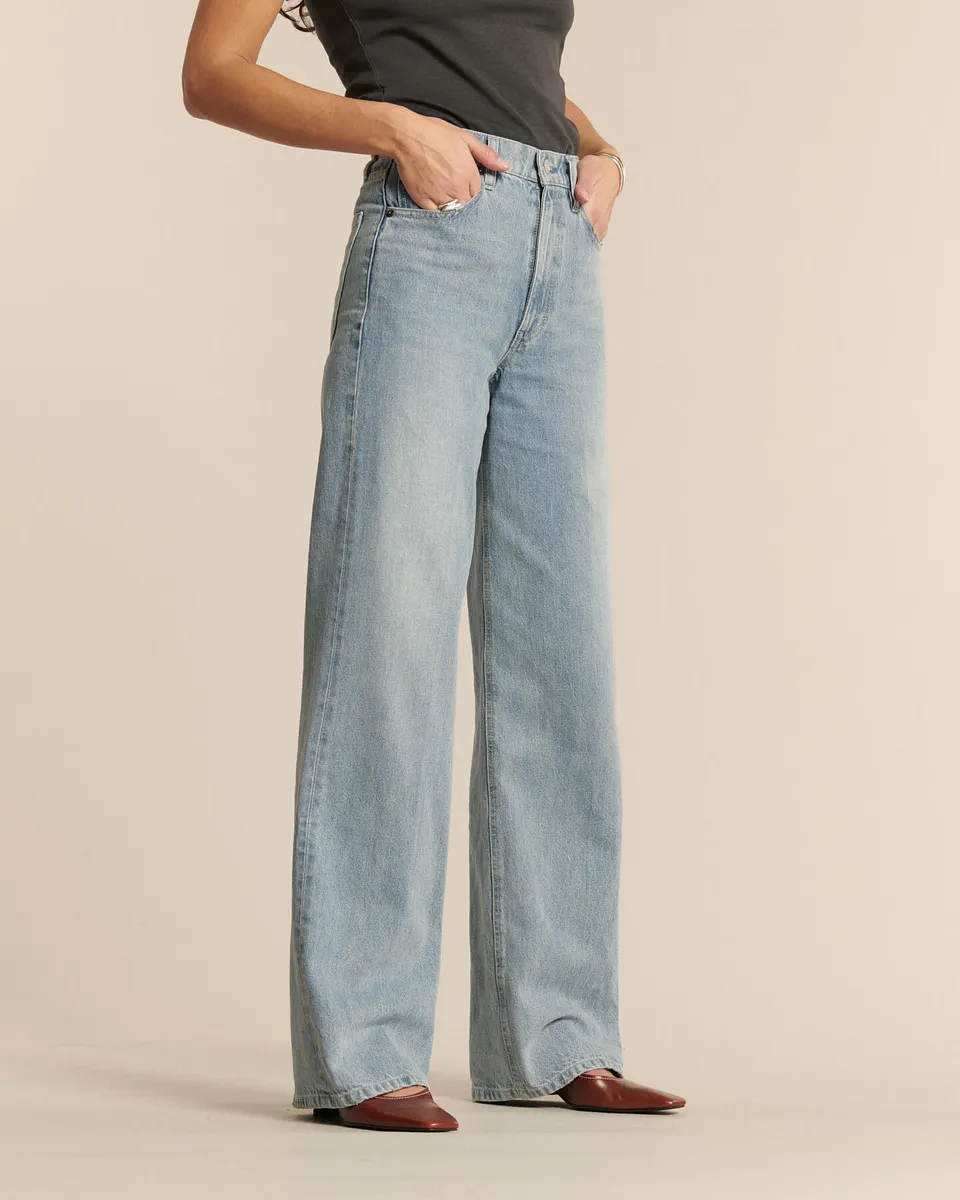 Labdip Sully Long Denim Stone Bleach IN 05 jean taille haute