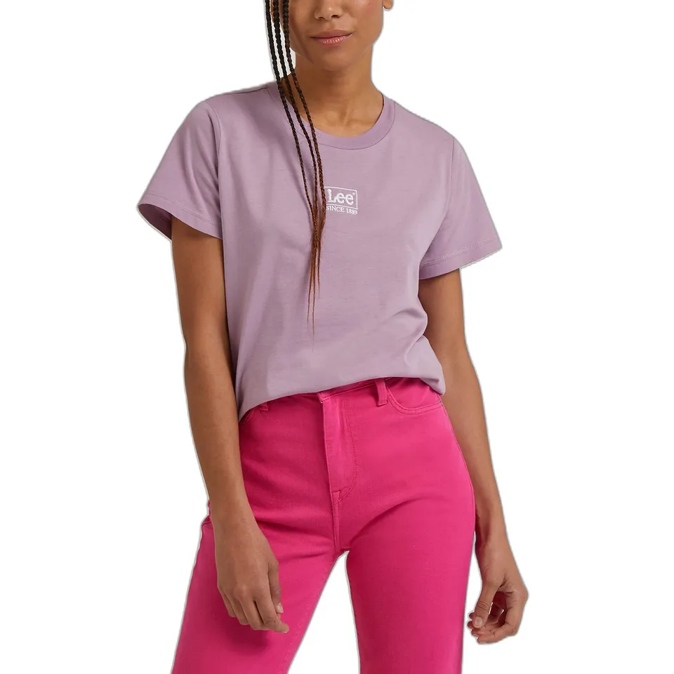 Lee Small Logo Tee t-shirt femme Bleu Shasta
