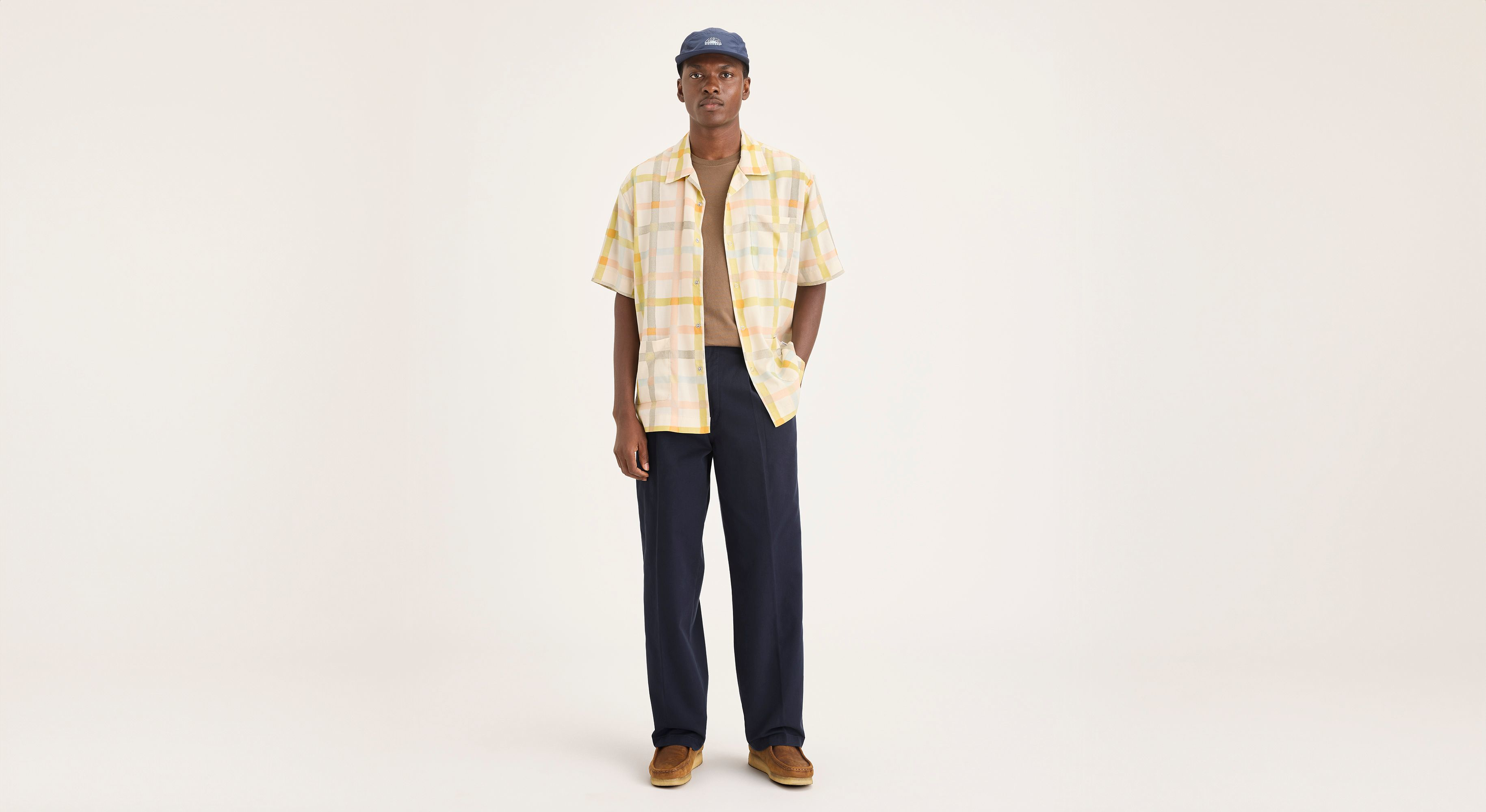 Dockers Eighty-Six chino plissé homme bleu marine