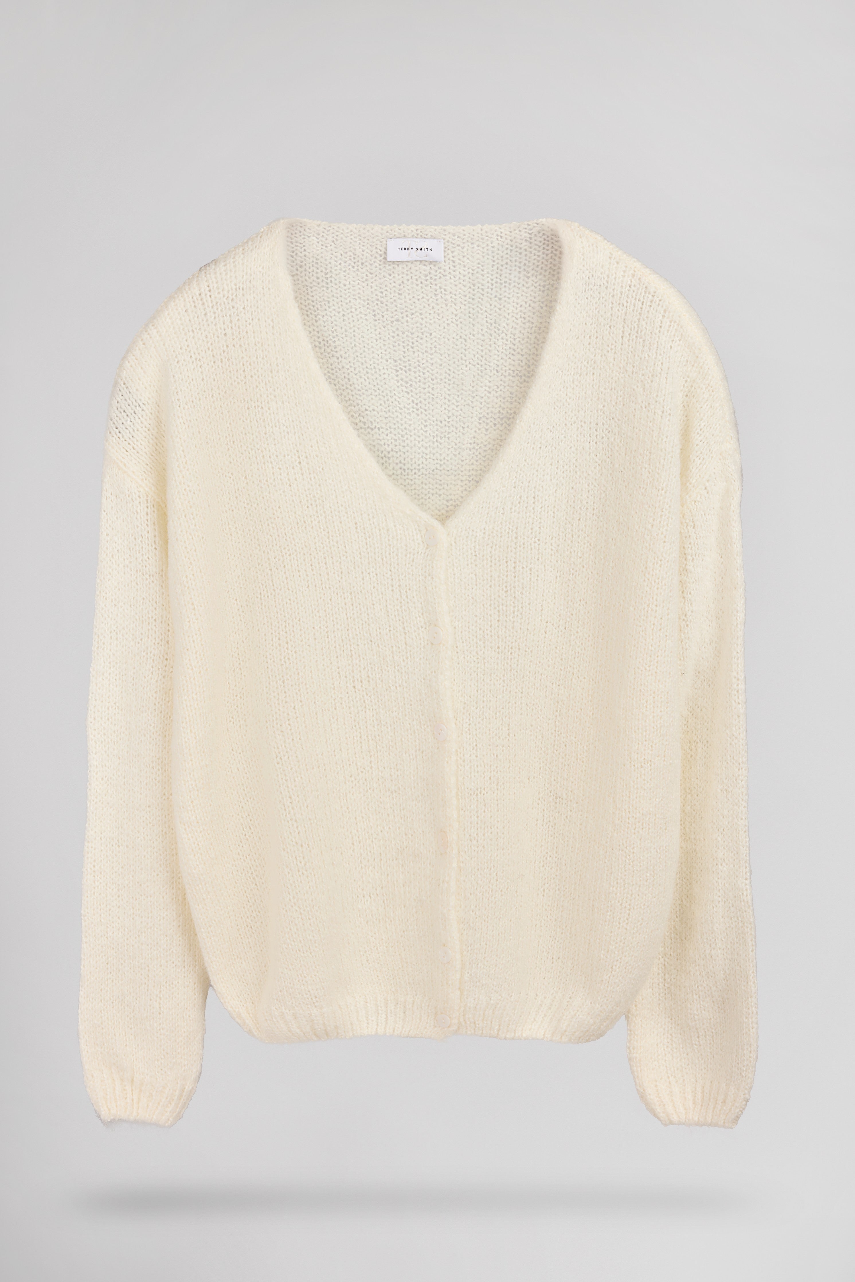 Teddy Smith G-Mela gilet femme blanc cassé alpaga
