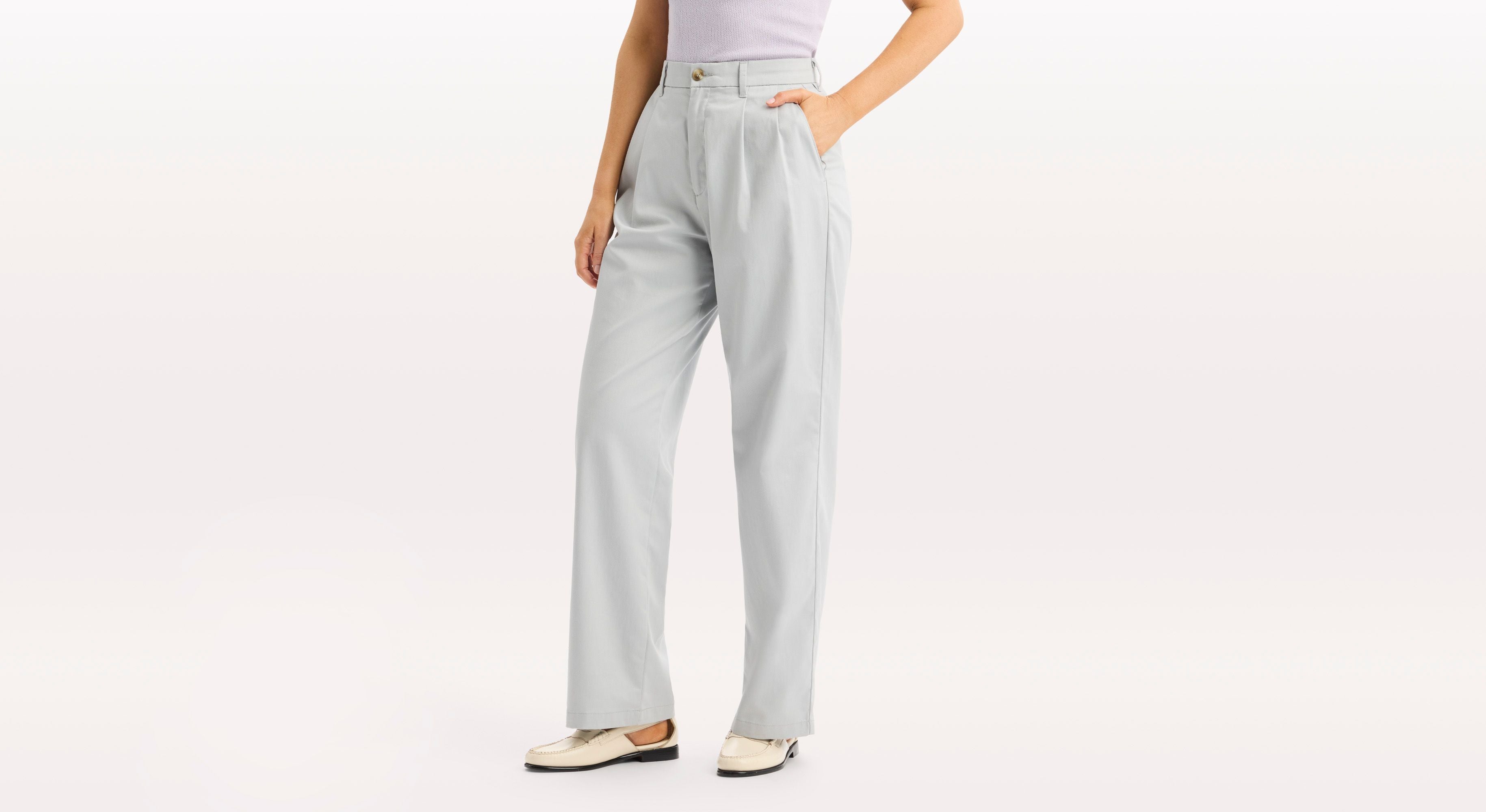 Dockers Signature Iron Free chino gris taille haute