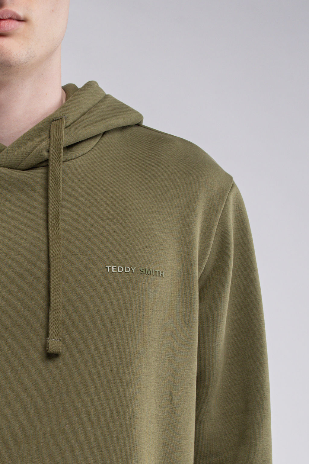 Teddy Smith S-Nark Hoody sweat capuche olive molleton