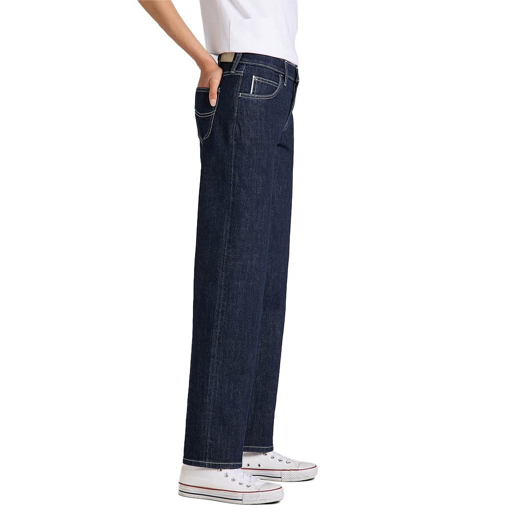 Lee Jane Cuffed jean boyfriend femme rétro clair