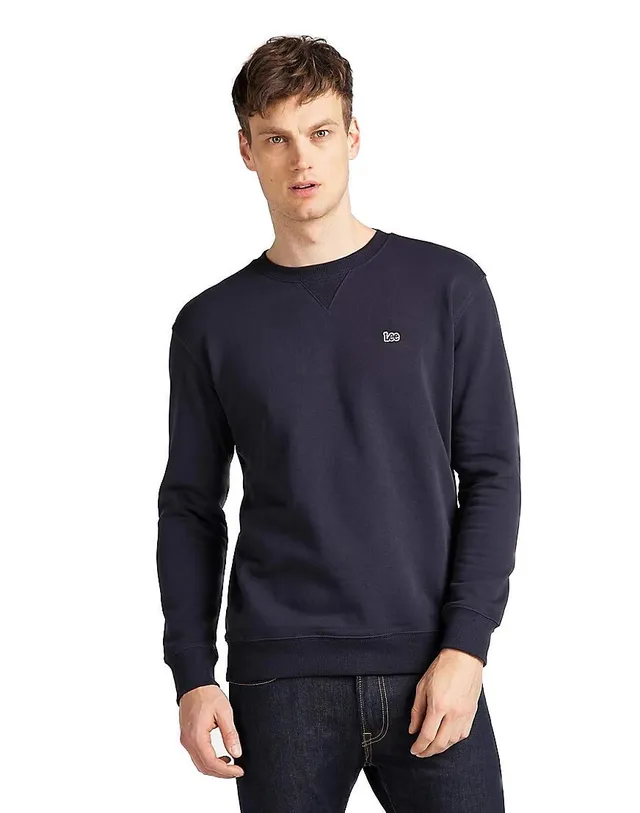 Lee Patch Crew SWS sweat homme noir coupe regular