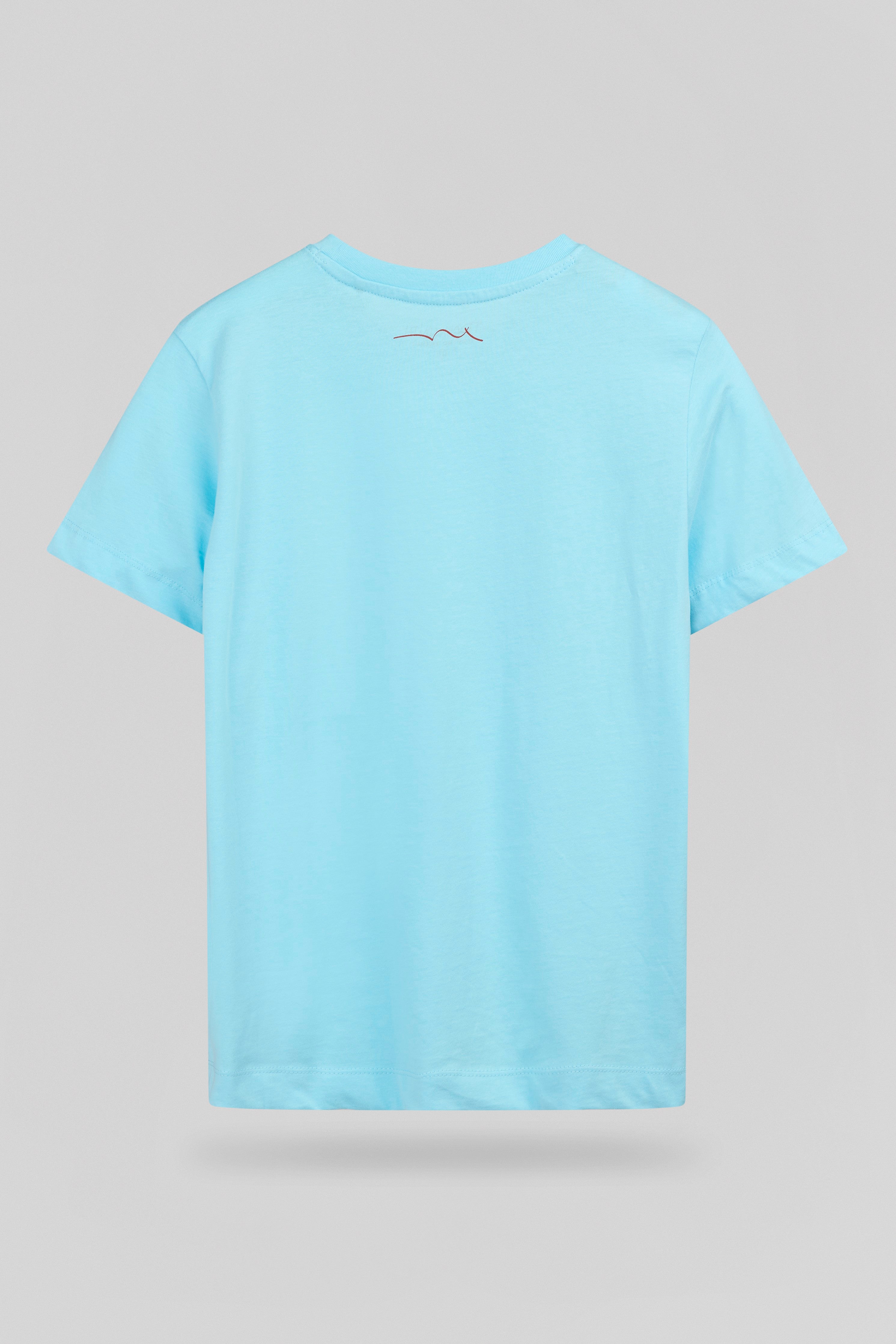 Teddy Smith T-Lionel MC JR t-shirt garçon bleu lagon