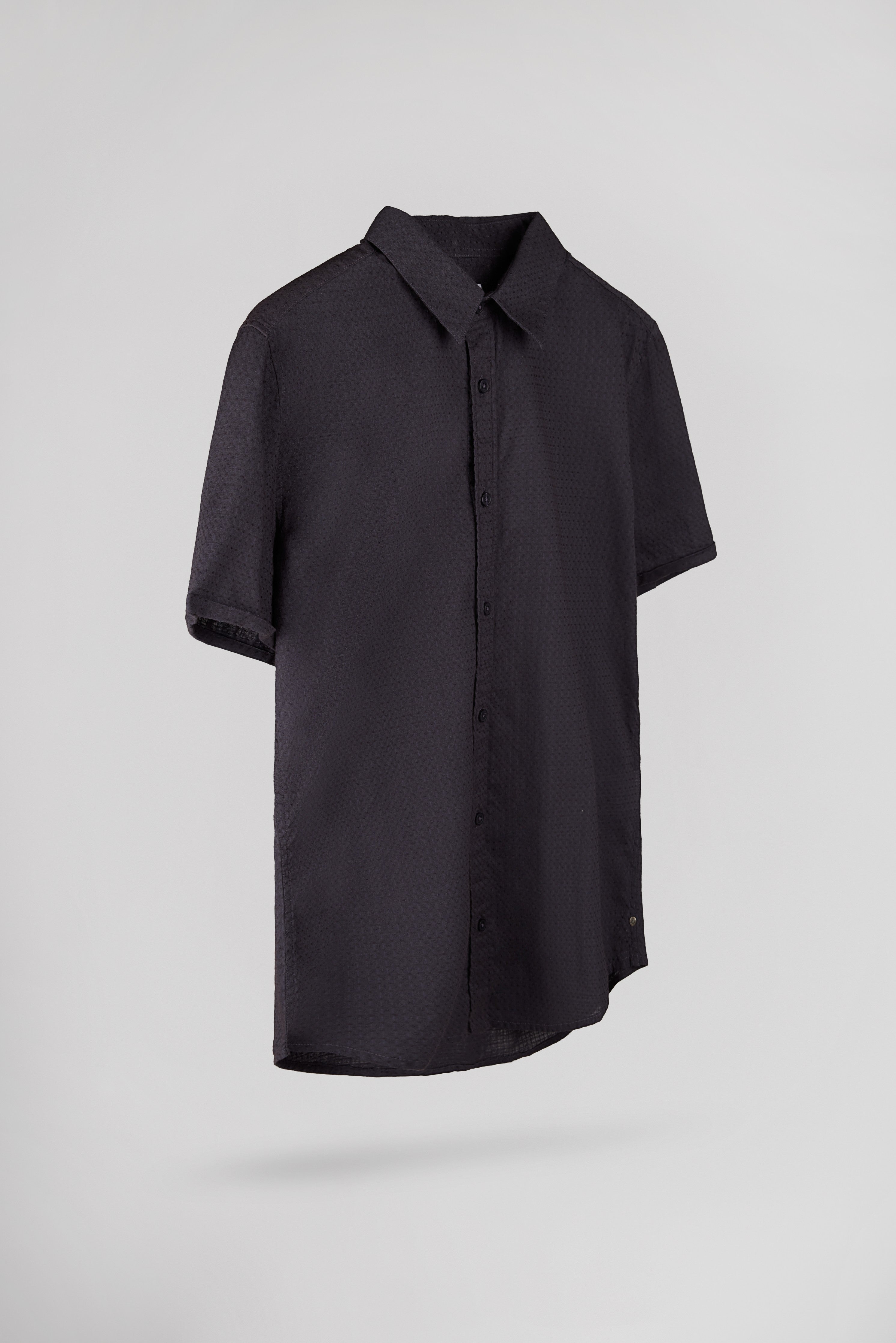 Teddy Smith Cut 2 MC chemise slim bleu marine homme