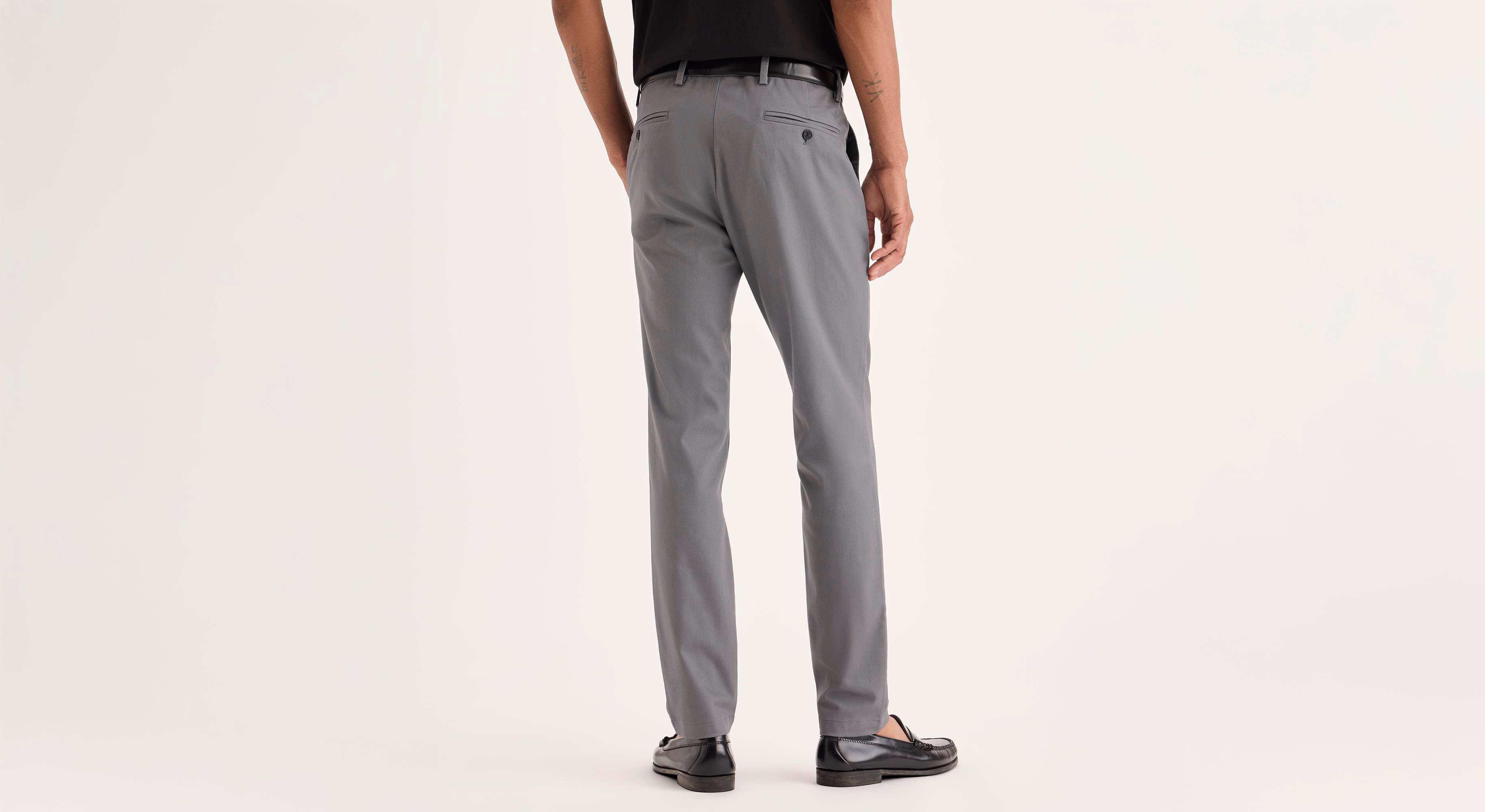 Dockers Signature Iron Free khaki skinny gris antitache