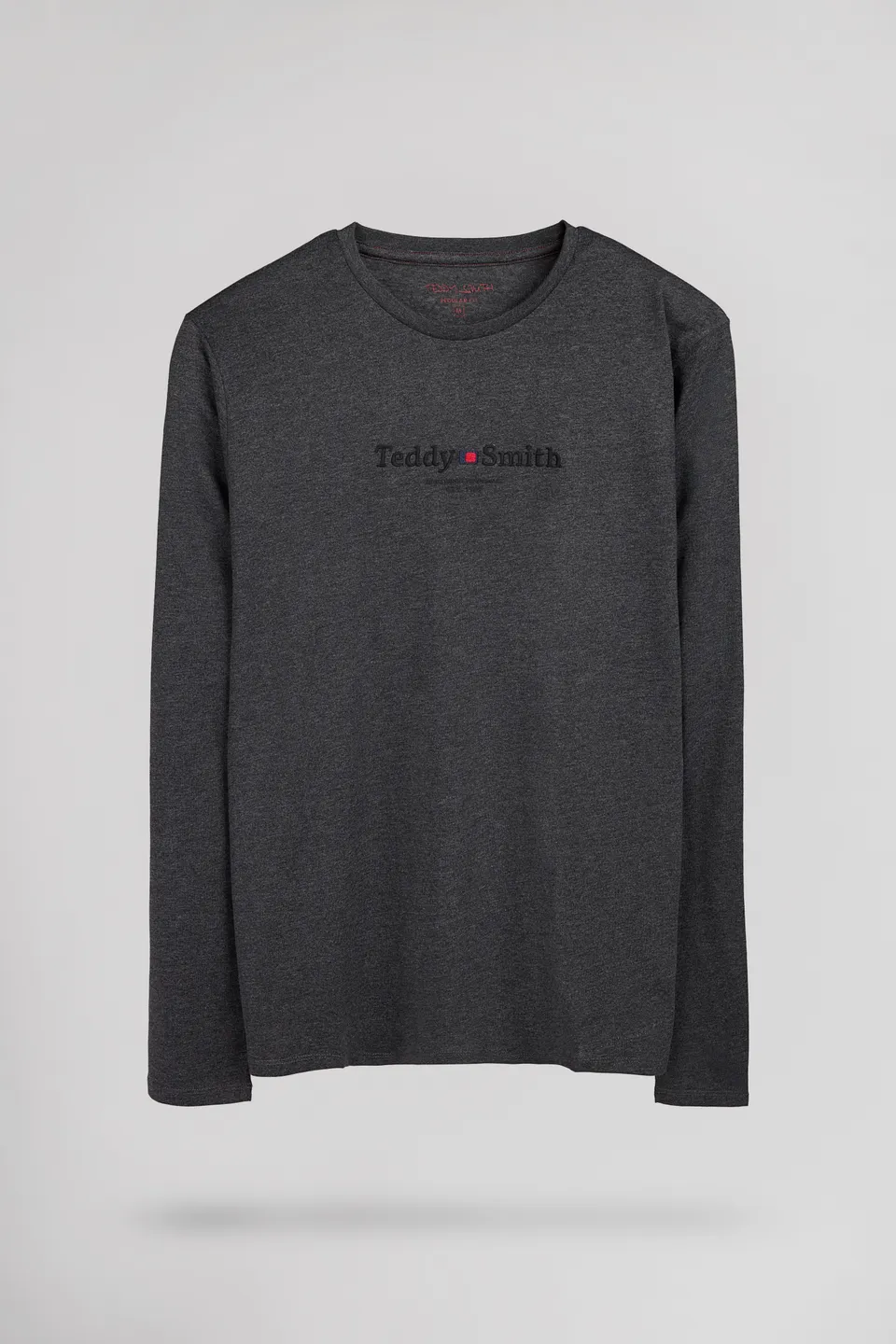 Teddy Smith T-Jim ML Melange Black t-shirt manches longues