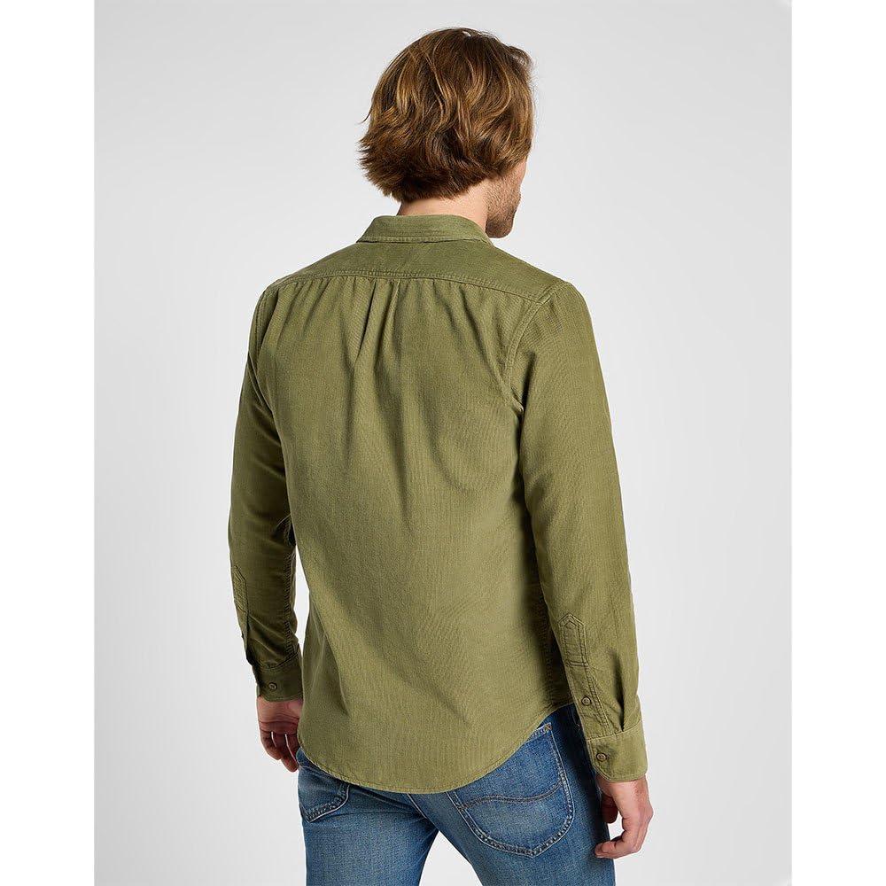 Lee Leesure chemise regular Mercantile Green coton homme