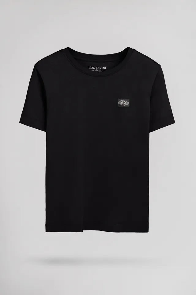 Teddy Smith T-Lionel MC JR t-shirt noir garçon coton