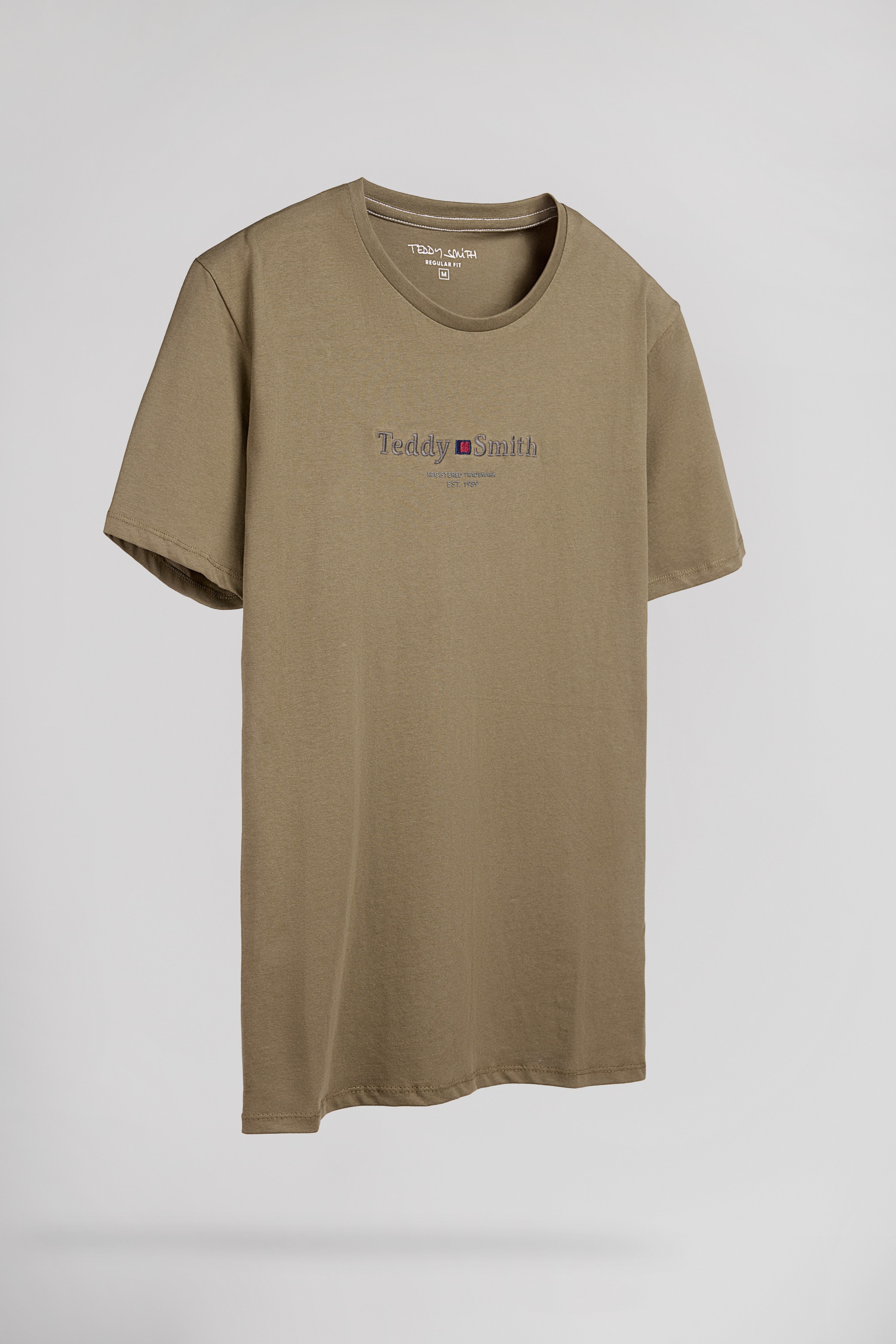 Teddy Smith T-Jim MC t-shirt homme Dusty Kaki coton