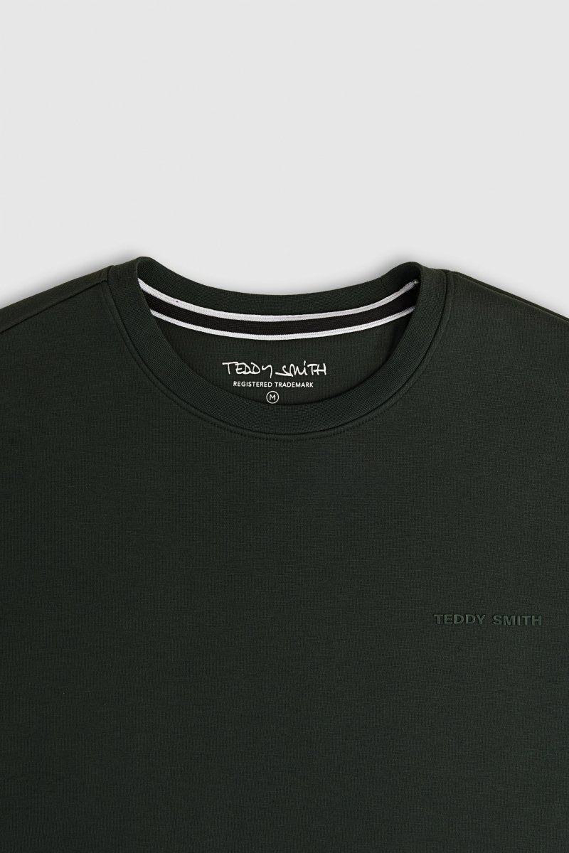 Teddy Smith S-Nark RC sweat vert scarabe col rond