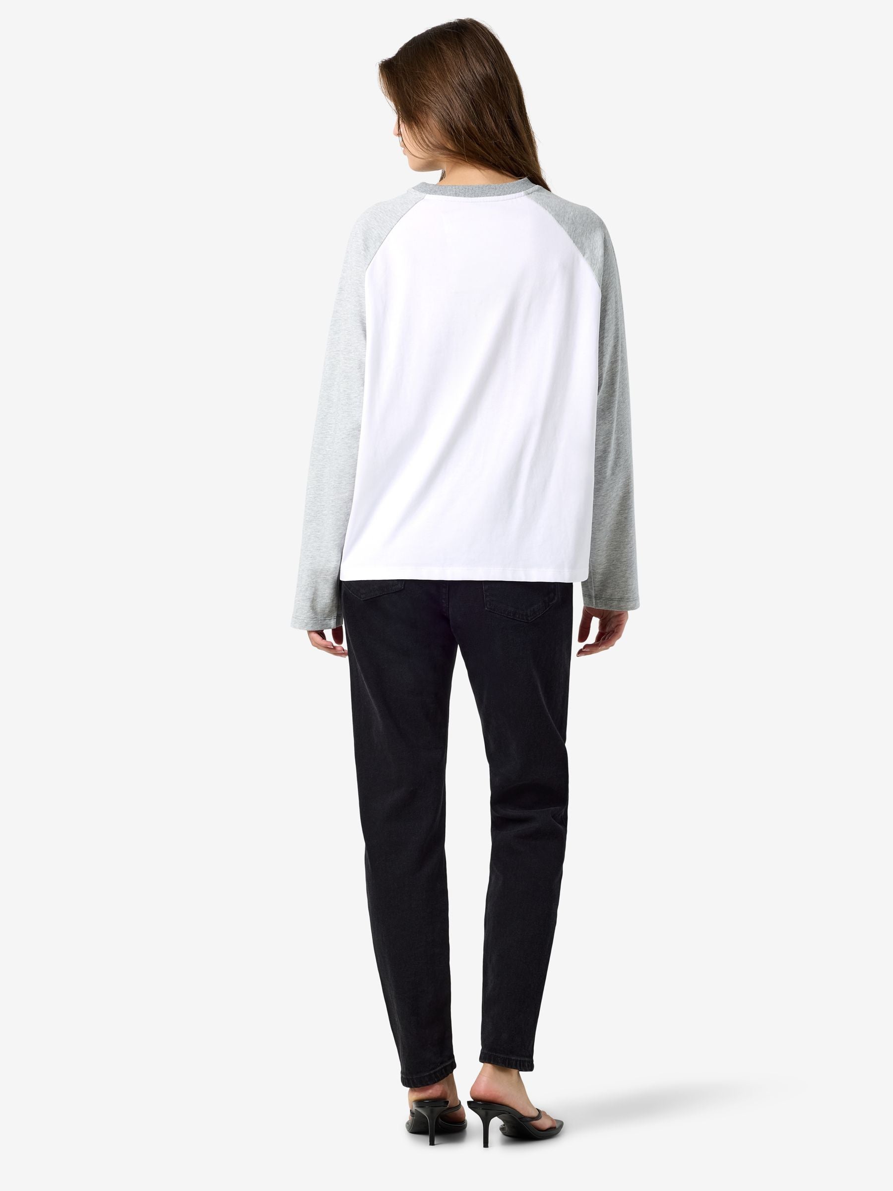 Noisy May top manches longues col rond colorblock
