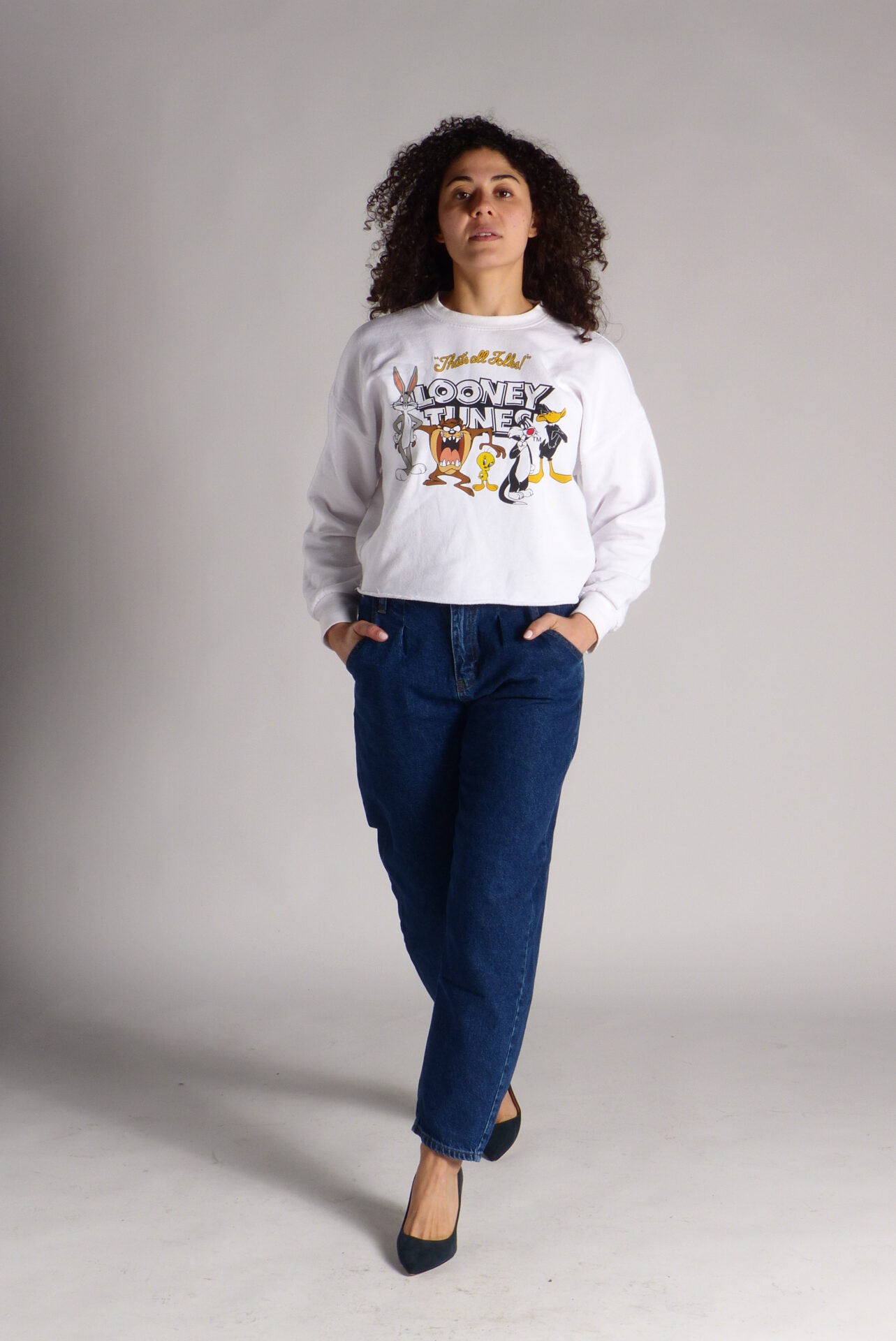 AA Spontané Balloon 90's jean bleu brut taille haute