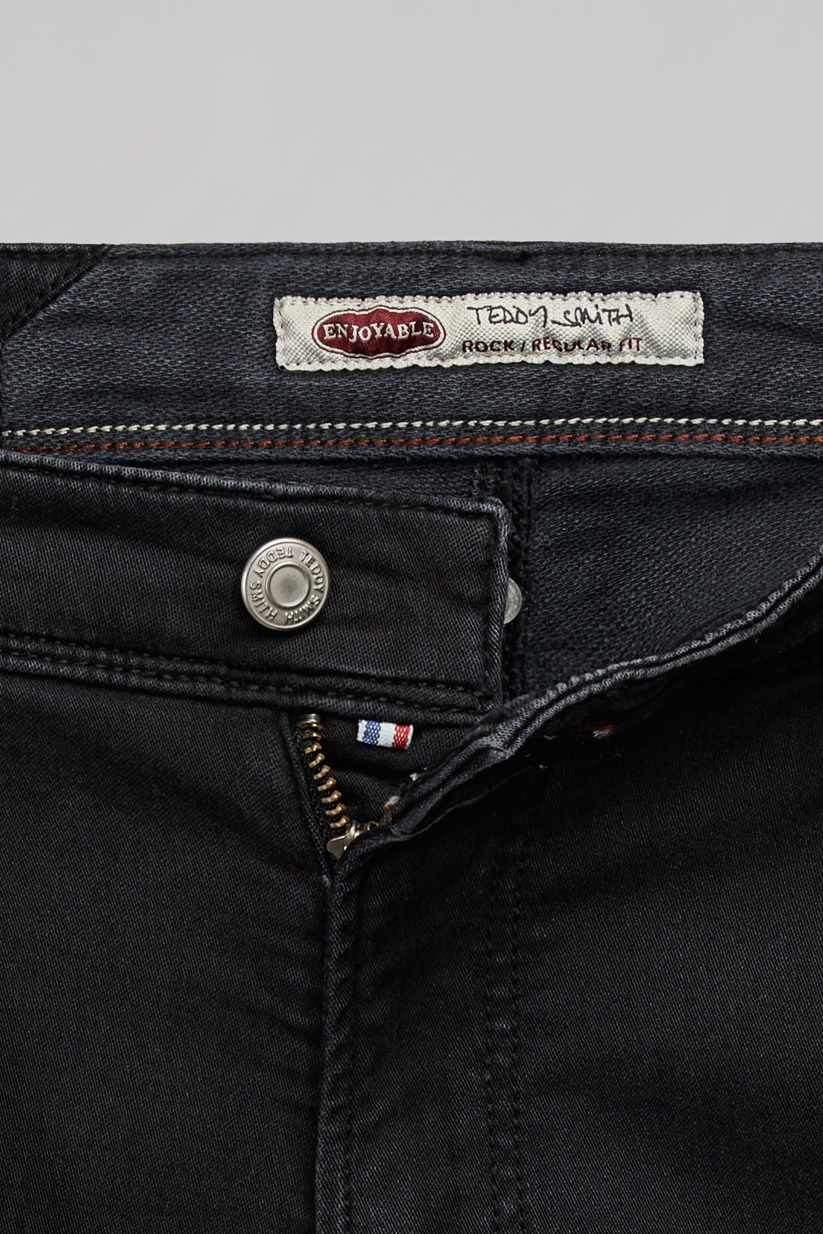 Teddy Smith Reeple Rock Swe jean noir L34 slim