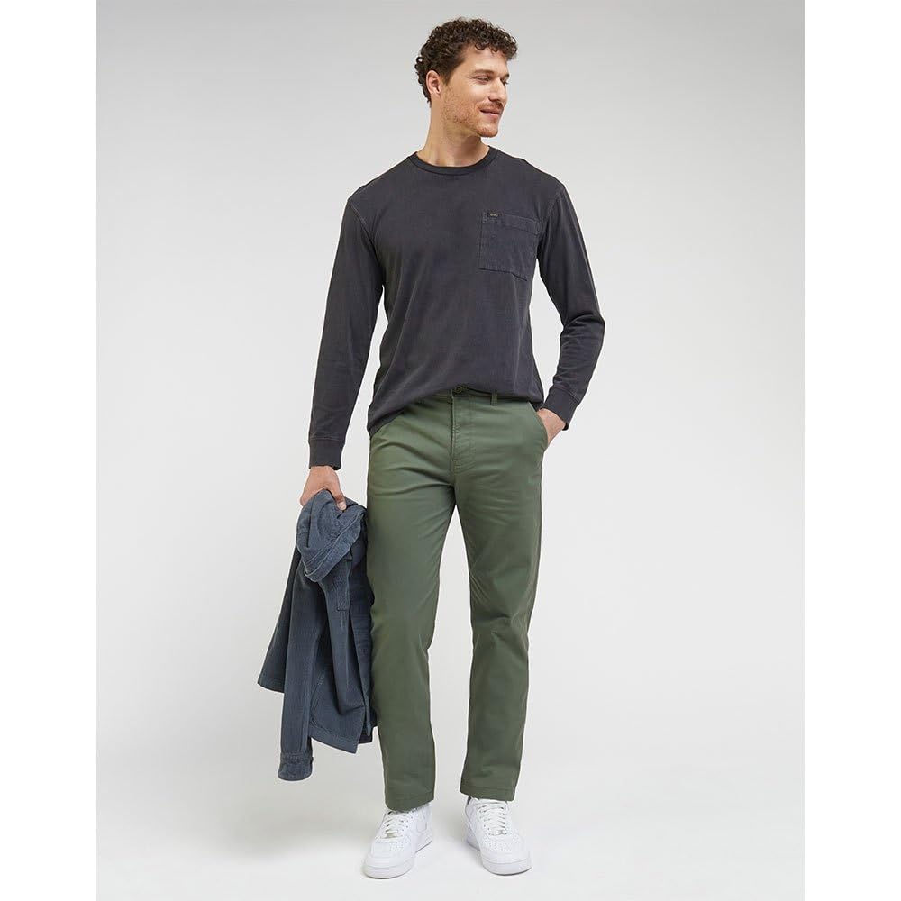 Lee Regular Chino chino homme stone 28W/32L droit