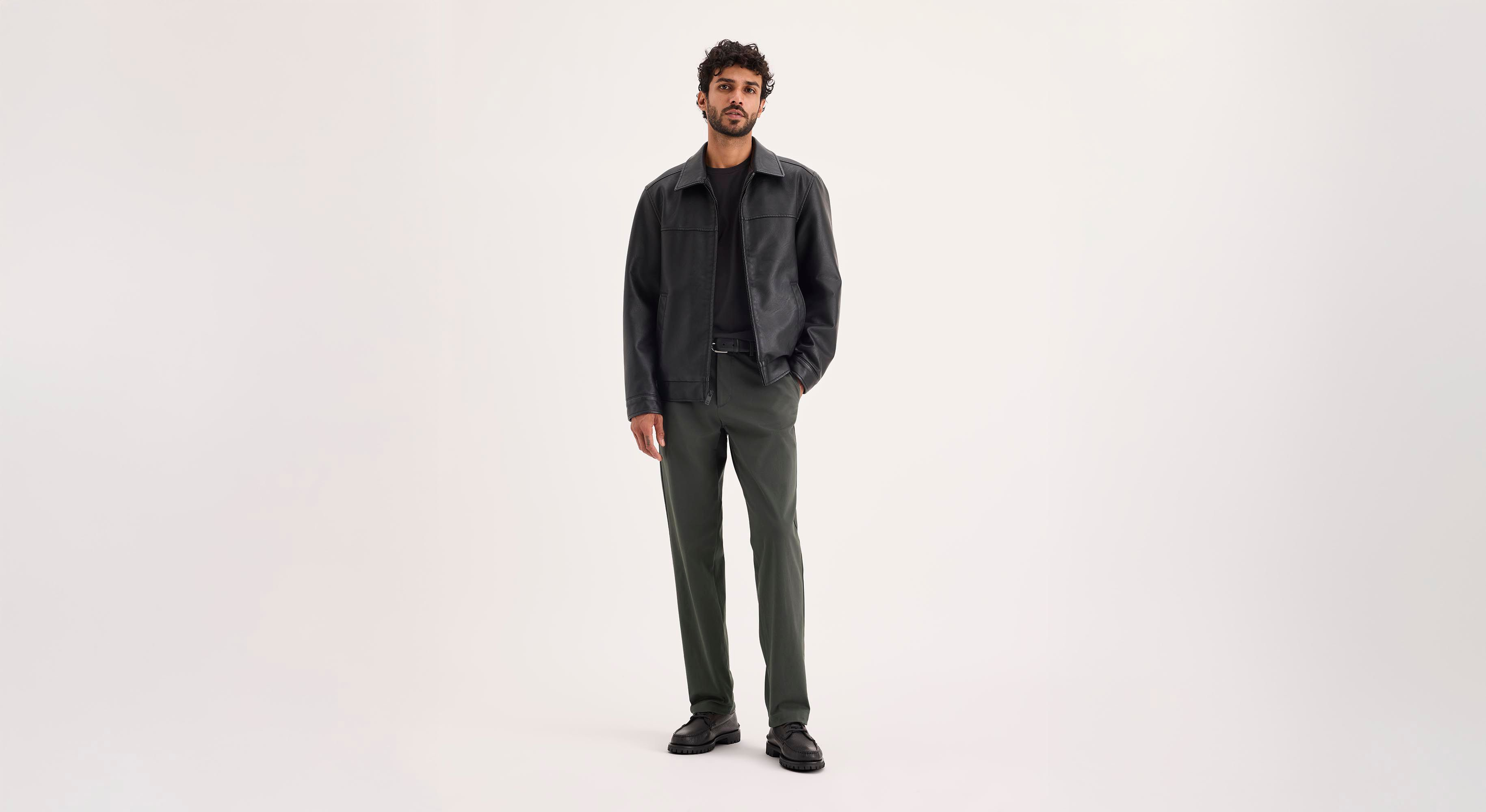 Dockers Crafted Khaki Slim Fit chino vert chimera stretch
