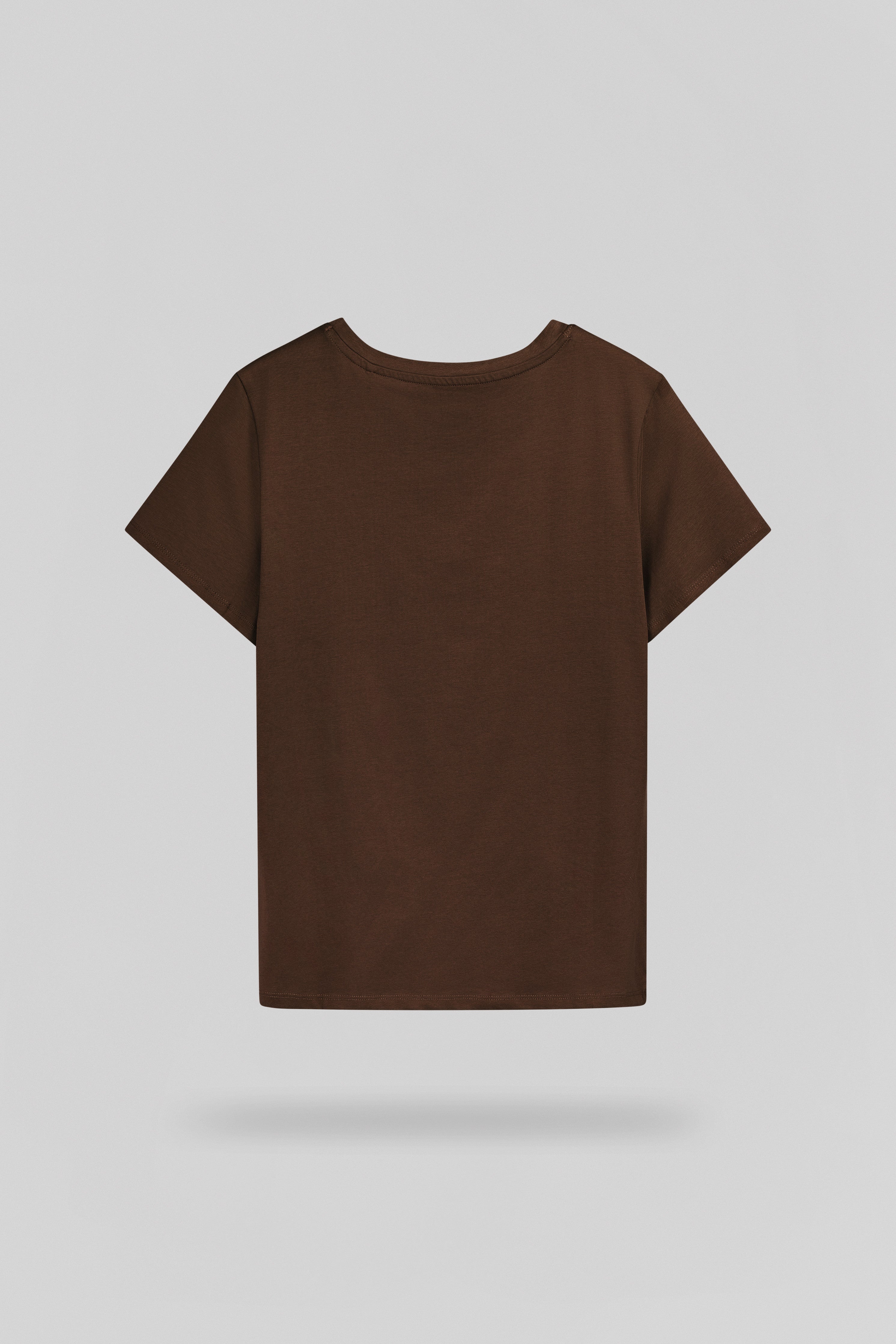 Teddy Smith T-Ribelle MC t-shirt femme chocolat coton