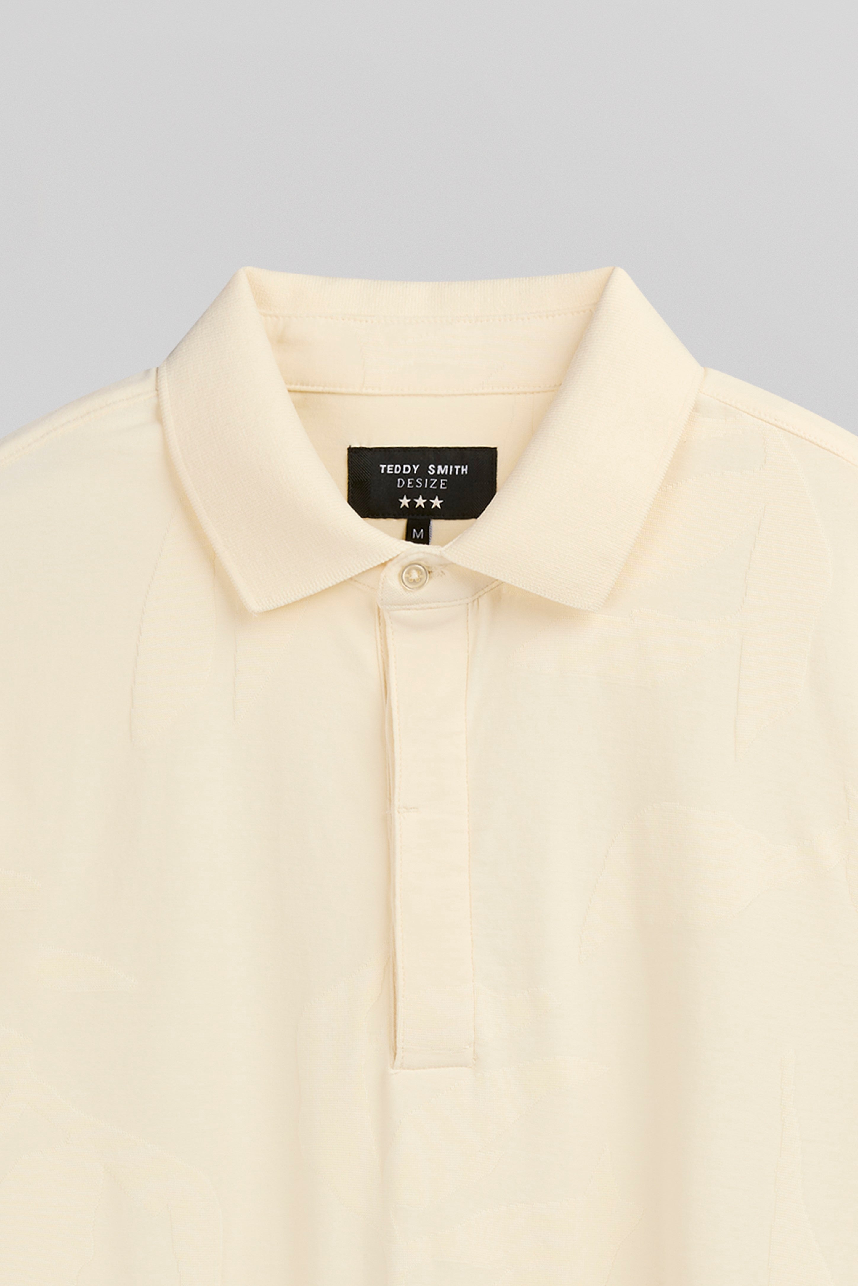 Teddy Smith P-Graham MC polo cream jacquard